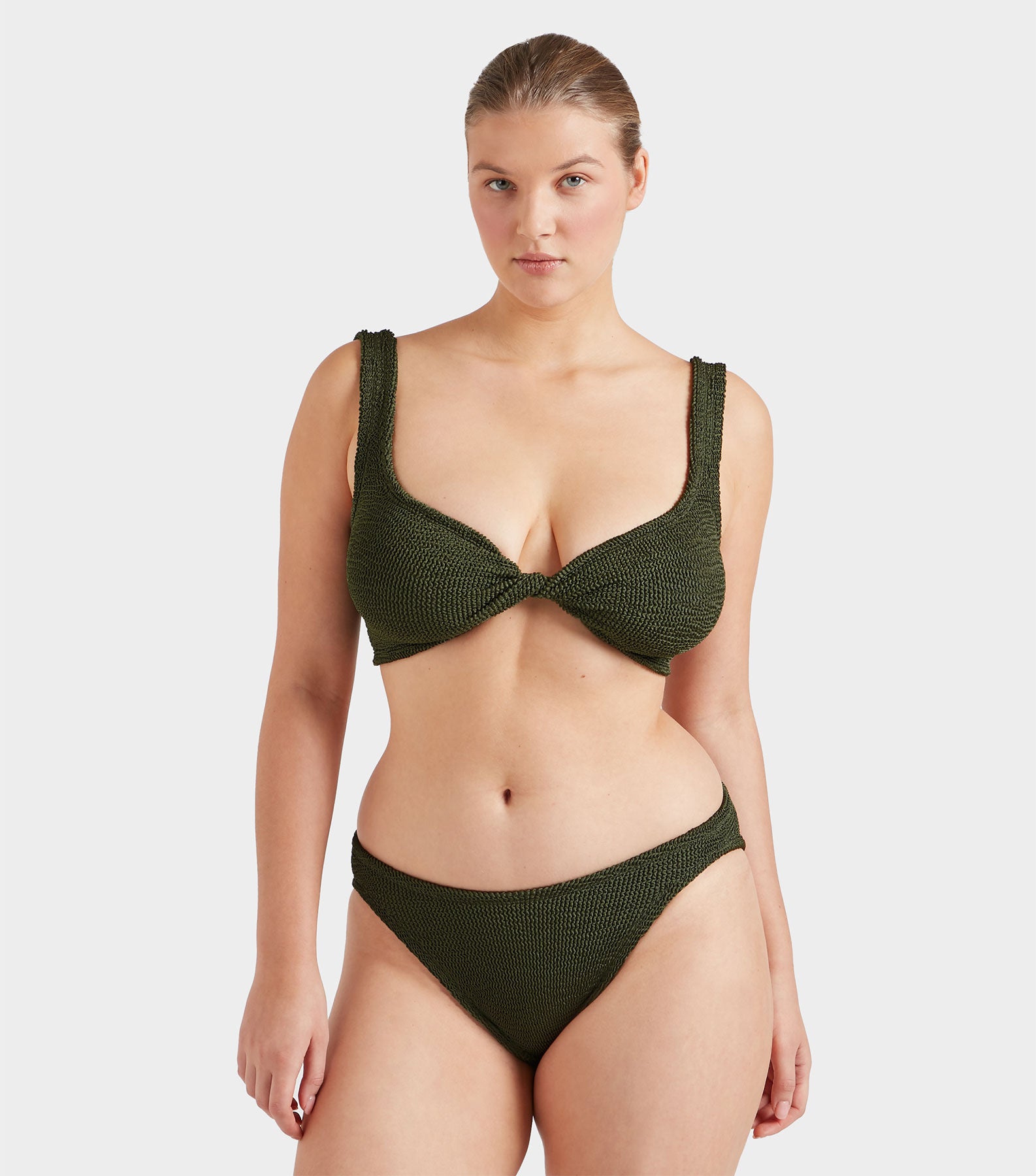 Juno Bikini - Metallic Khaki
