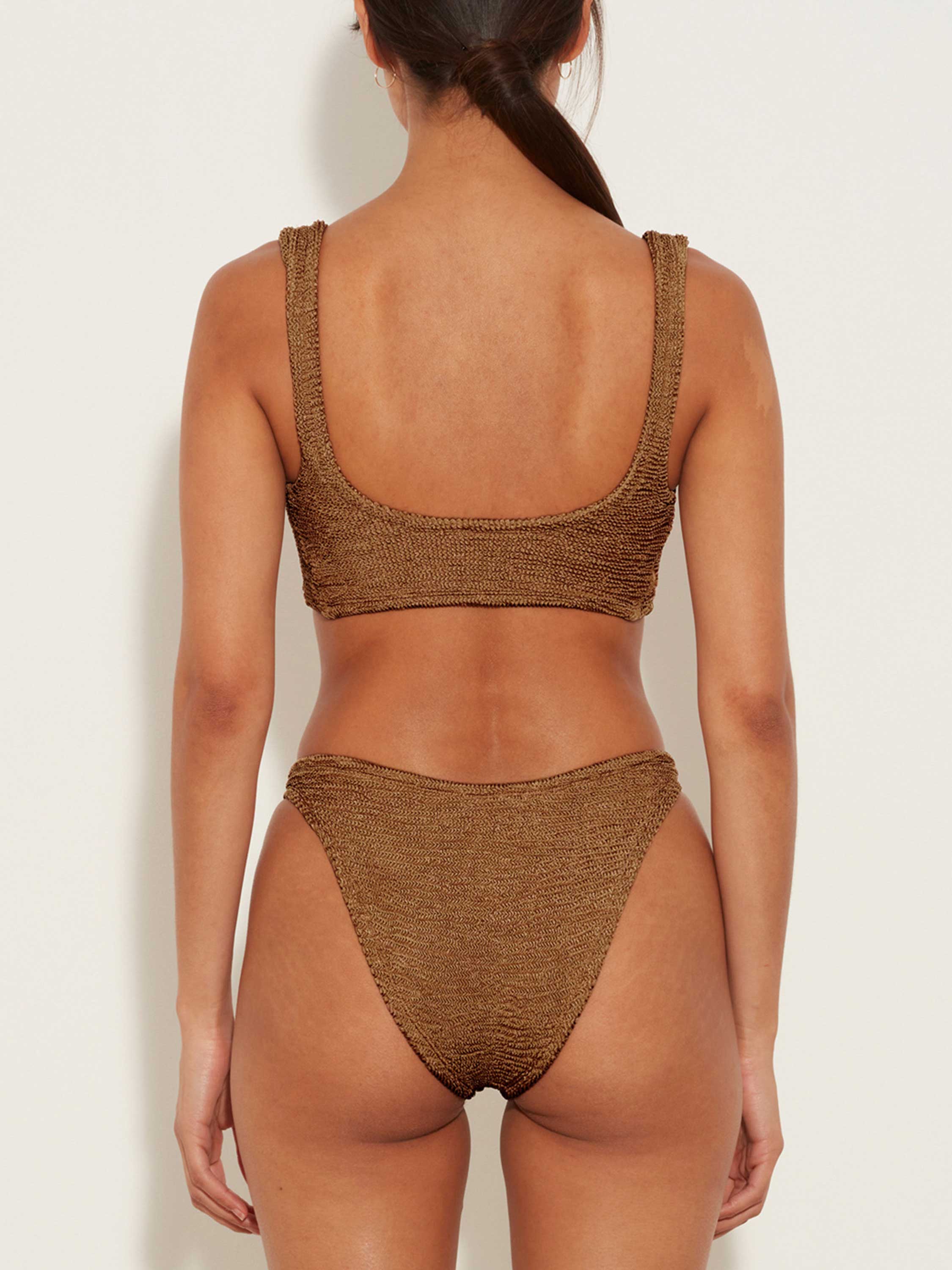 Juno Bikini - Metallic Cocoa