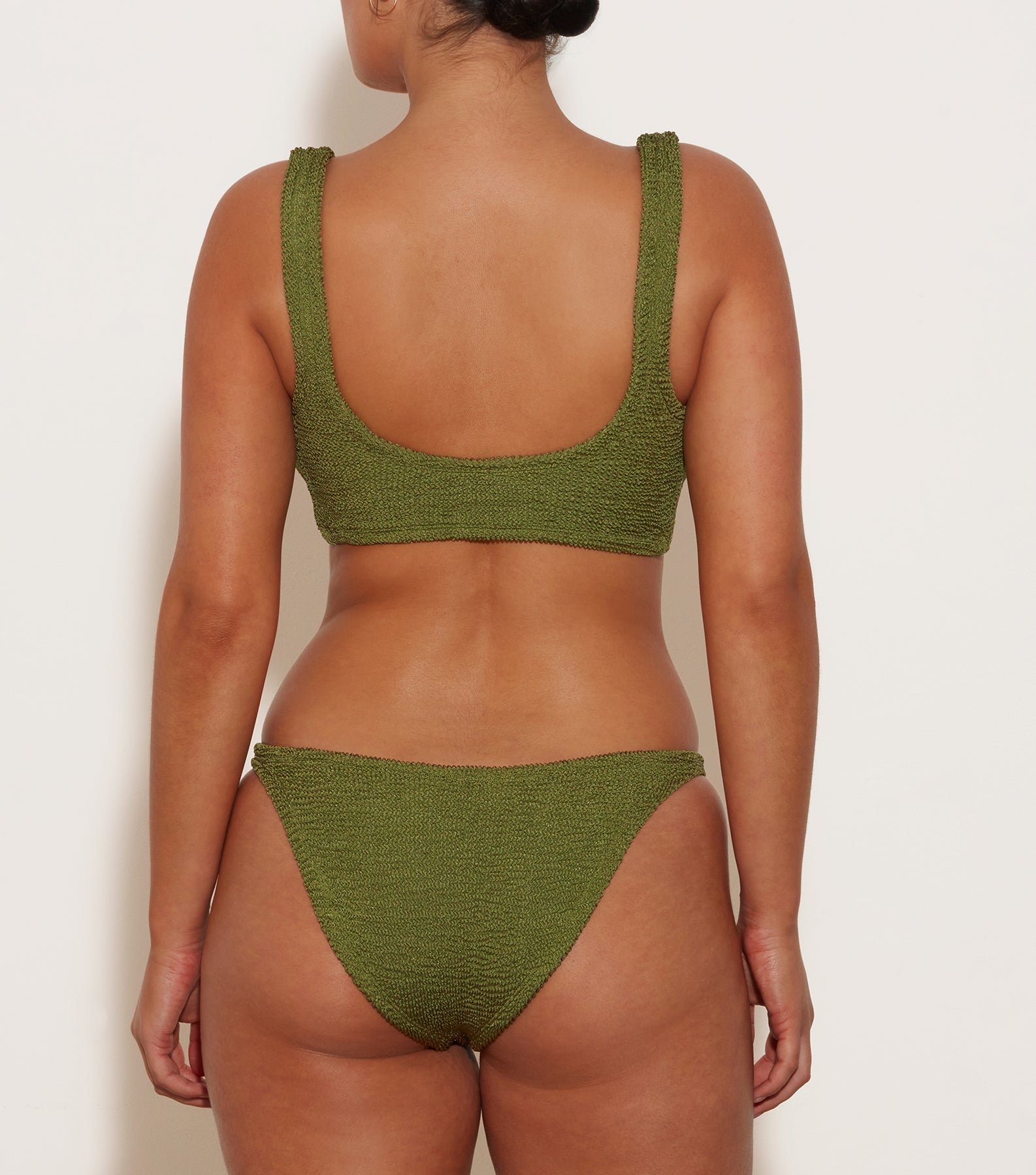 Juno Bikini - Metallic Moss