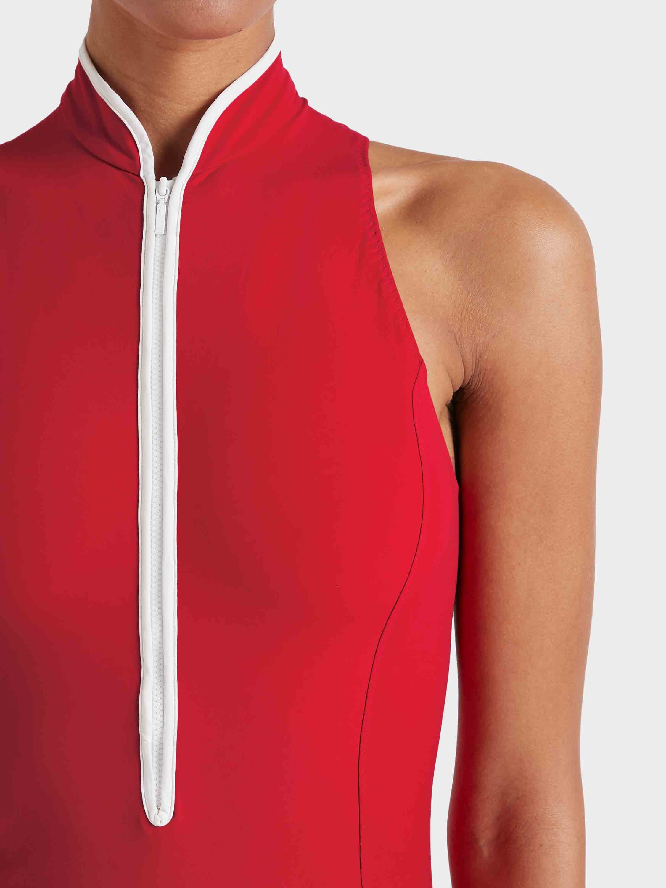 Katya UPF 50+ Swim - Red/White