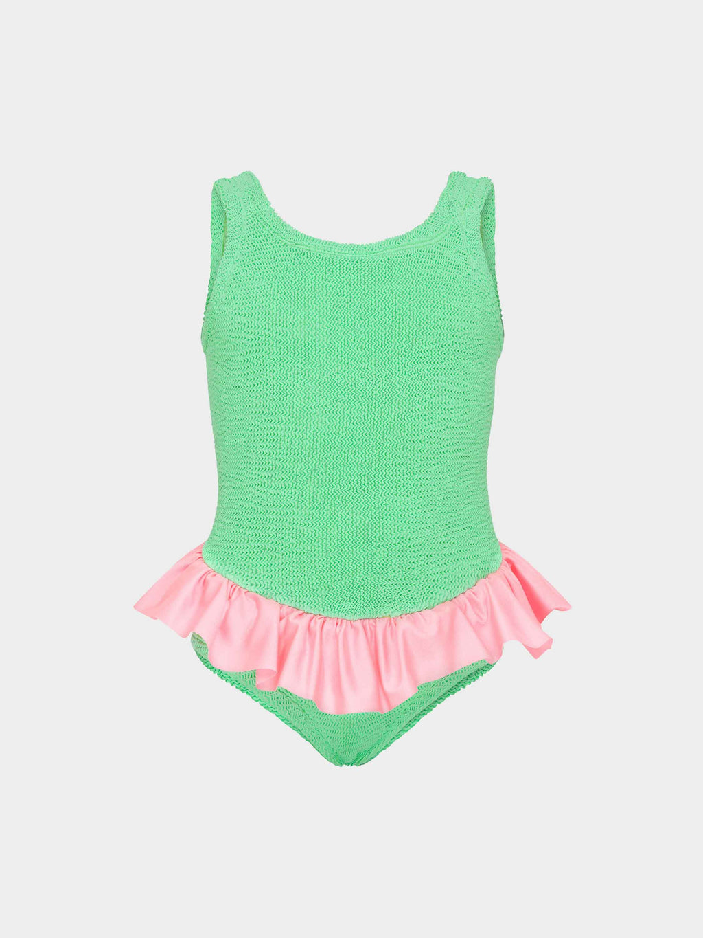 Kids Duo Denise Swim (Ages 3 to 6) - Lime/Bubblegum