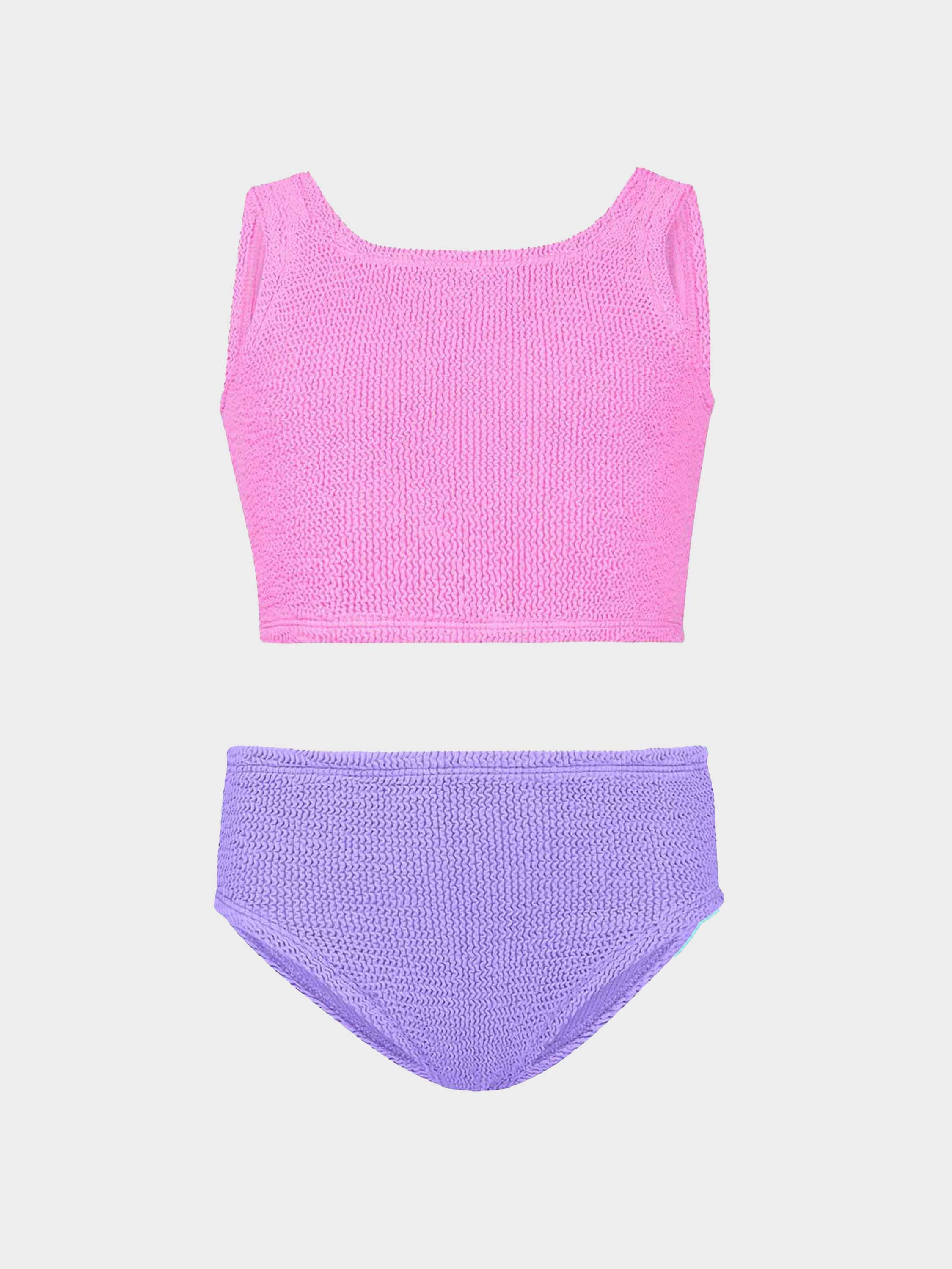 Kids Duo Lyra Bikini (Ages 7 to 12) - Bubblegum/Lilac