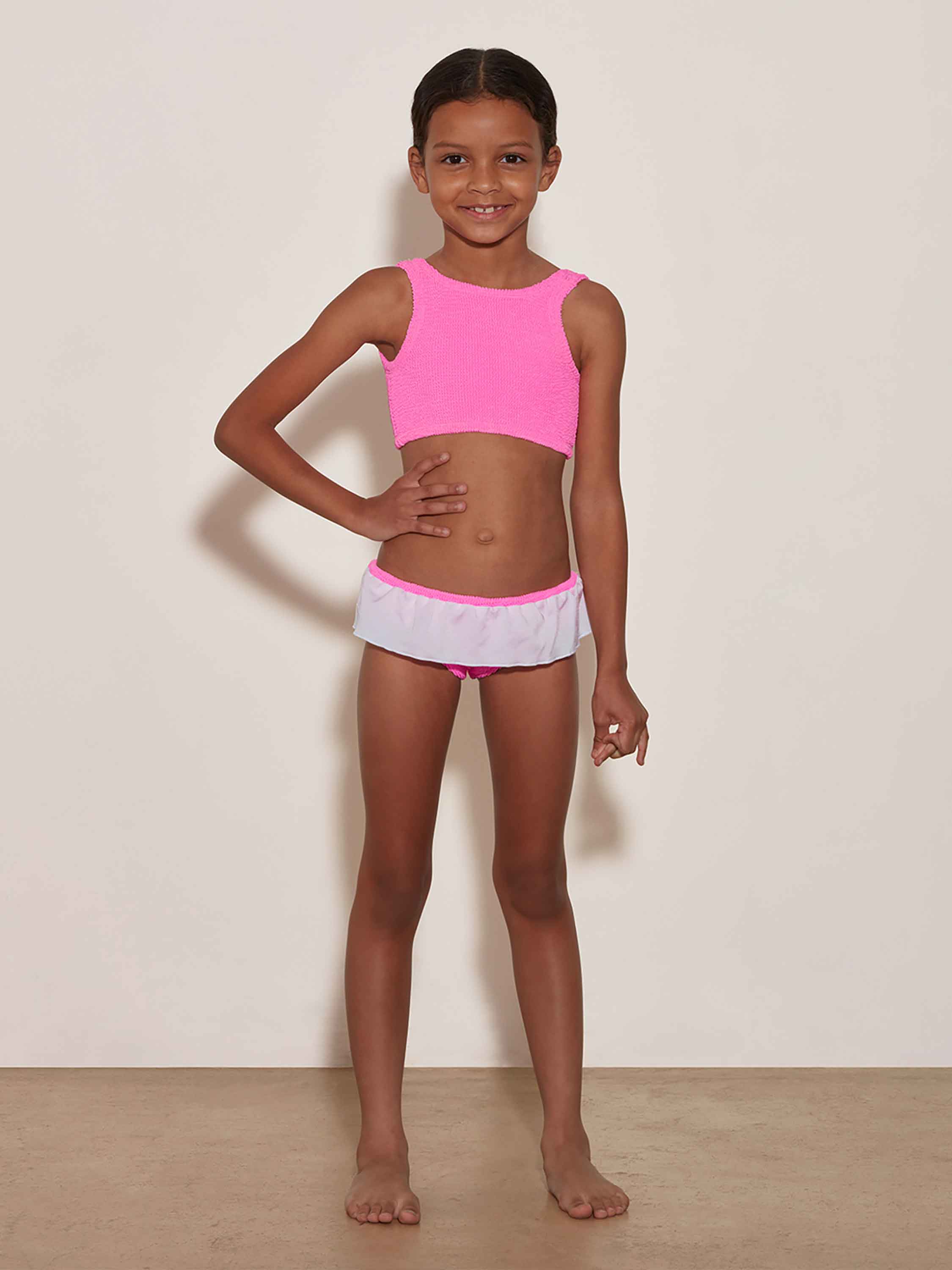 Kids Olive Bikini (Ages 3 to 6) - Bubblegum