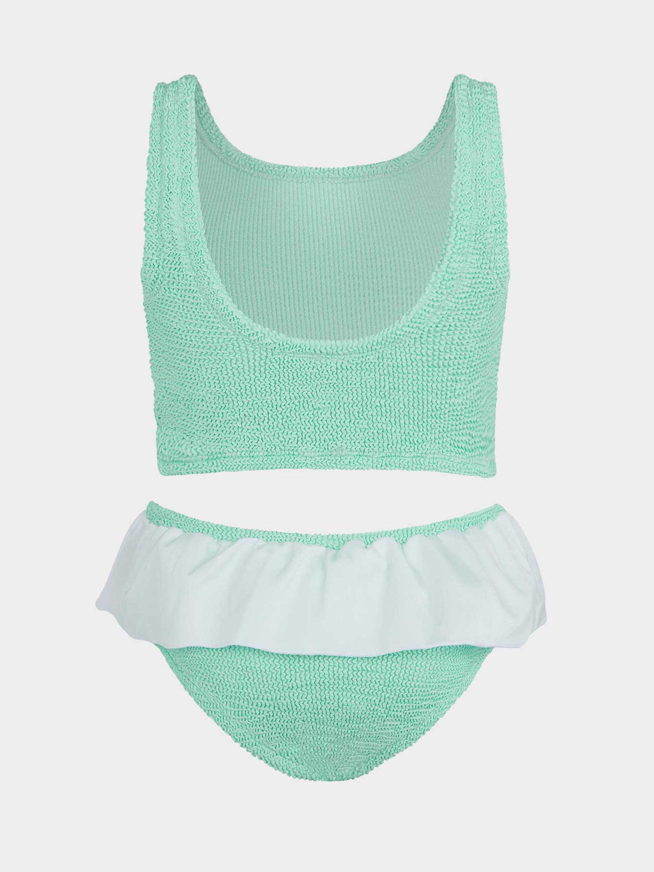 Kids Olive Bikini (Ages 7 to 12)  - Metallic Mint