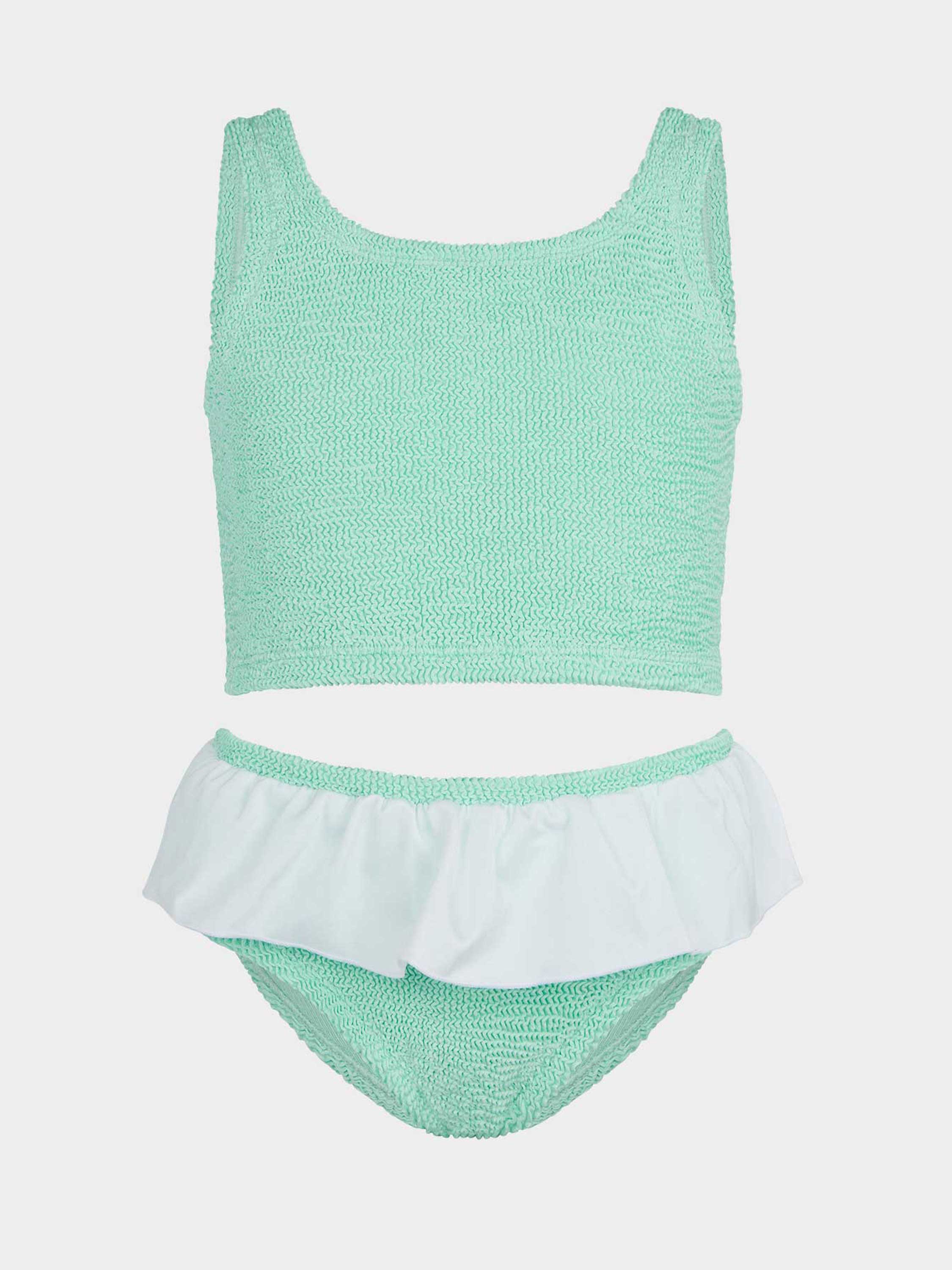 Kids Olive Bikini (Ages 7 to 12)  - Metallic Mint