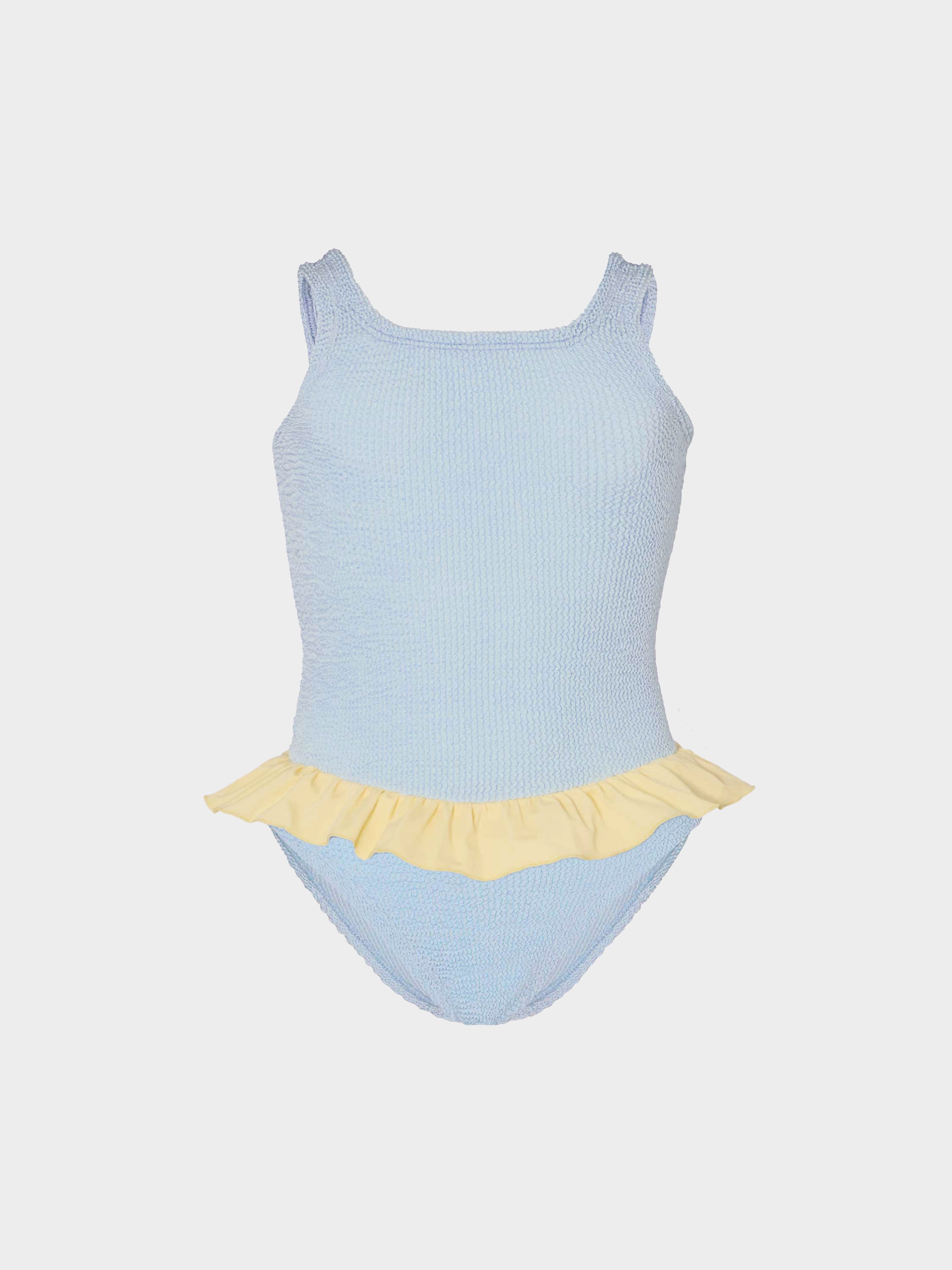 Kids Duo Denise Swim (Ages 3 To 6) - Metallic Ice Blue/Butter