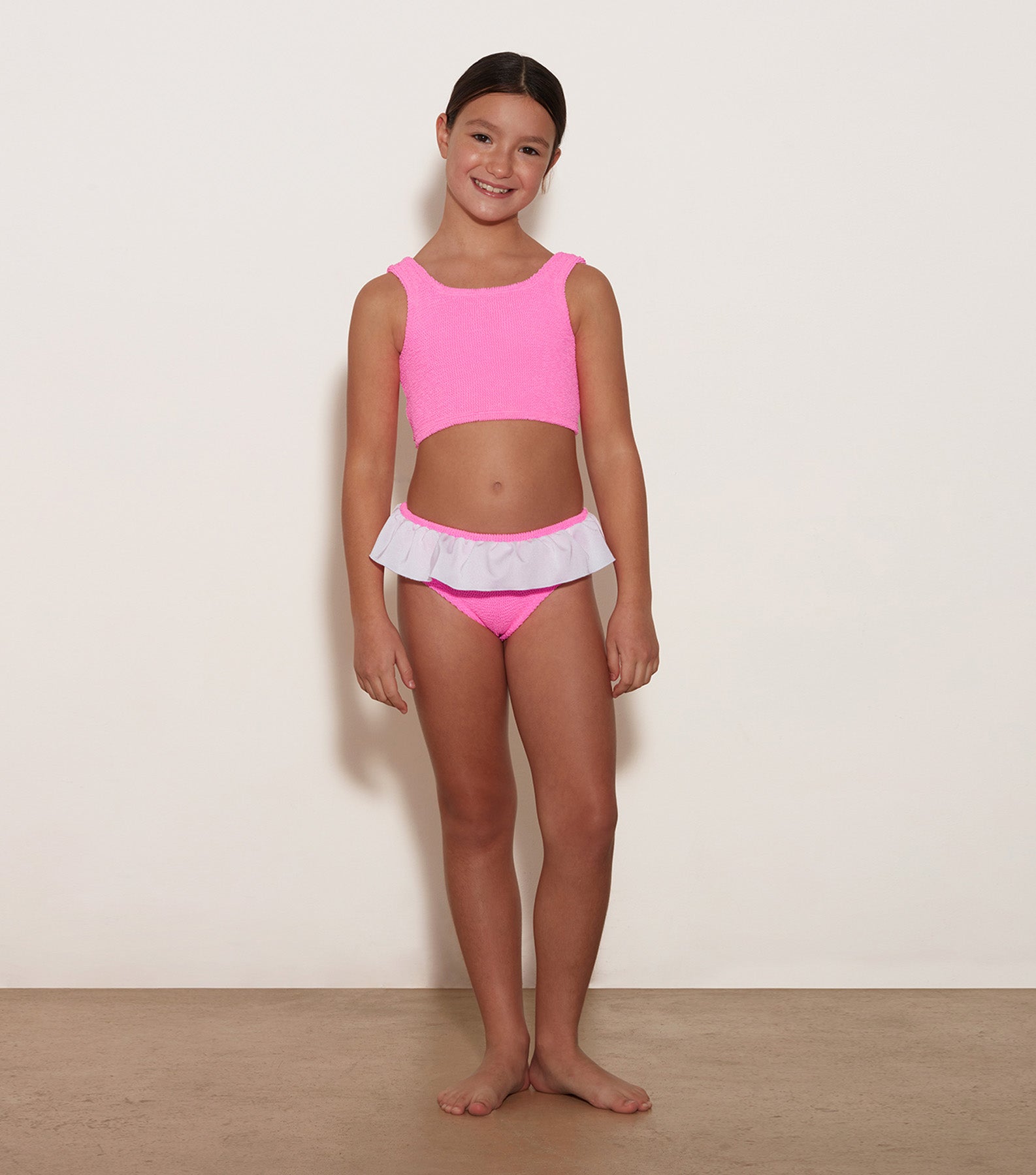 Kids Olive Bikini (Ages 7 to 12) - Bubblegum