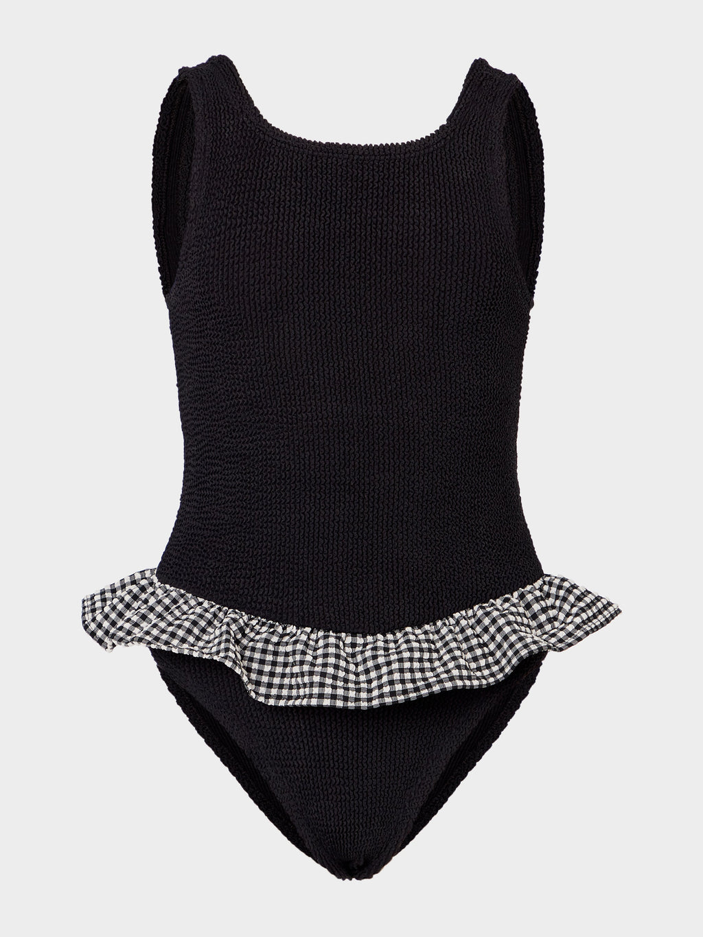 Kids Duo Denise Swim (Ages 7 to 12) - Black Gingham