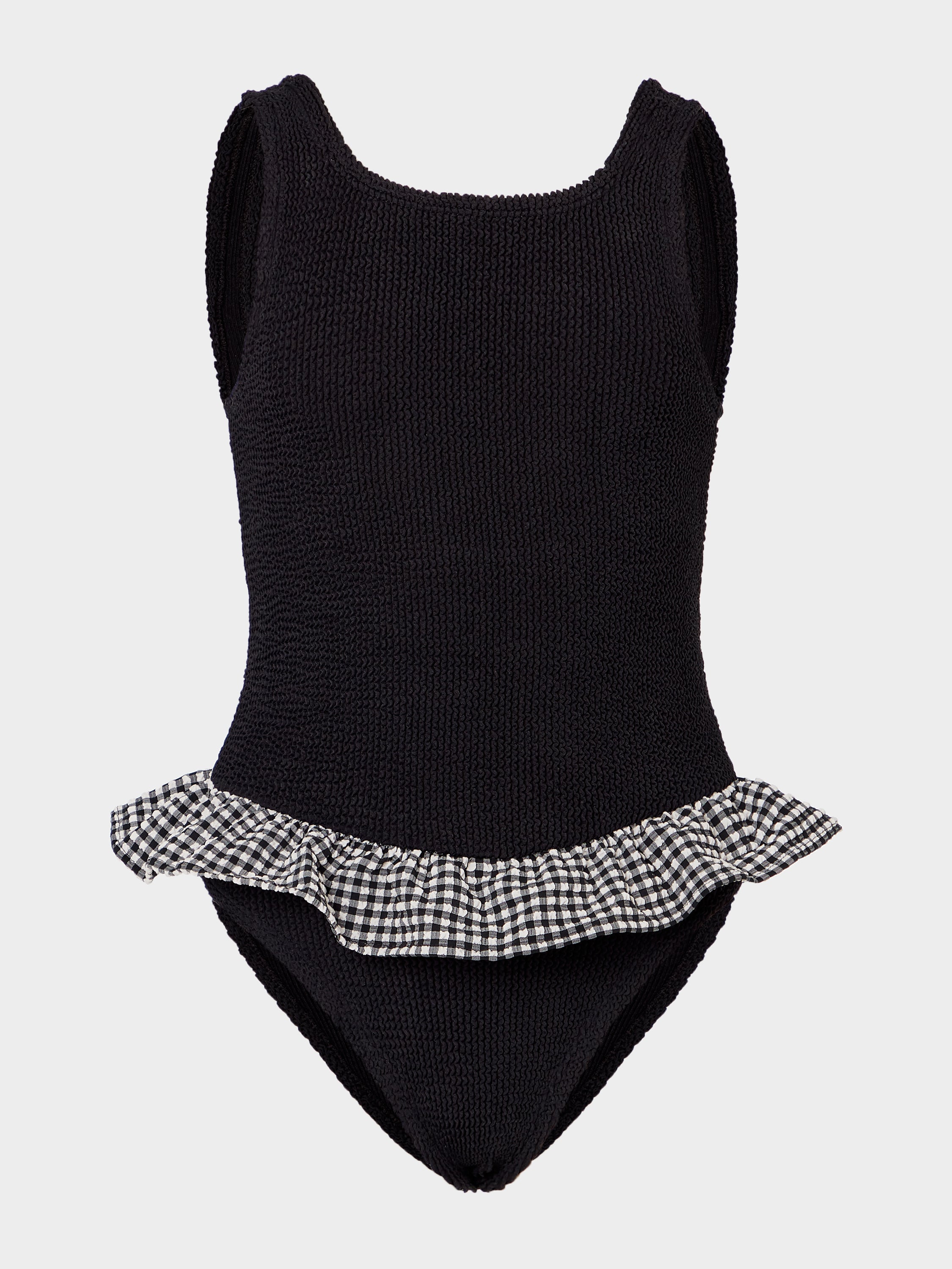 Kids Duo Denise Swim (Ages 7 to 12) - Black Gingham
