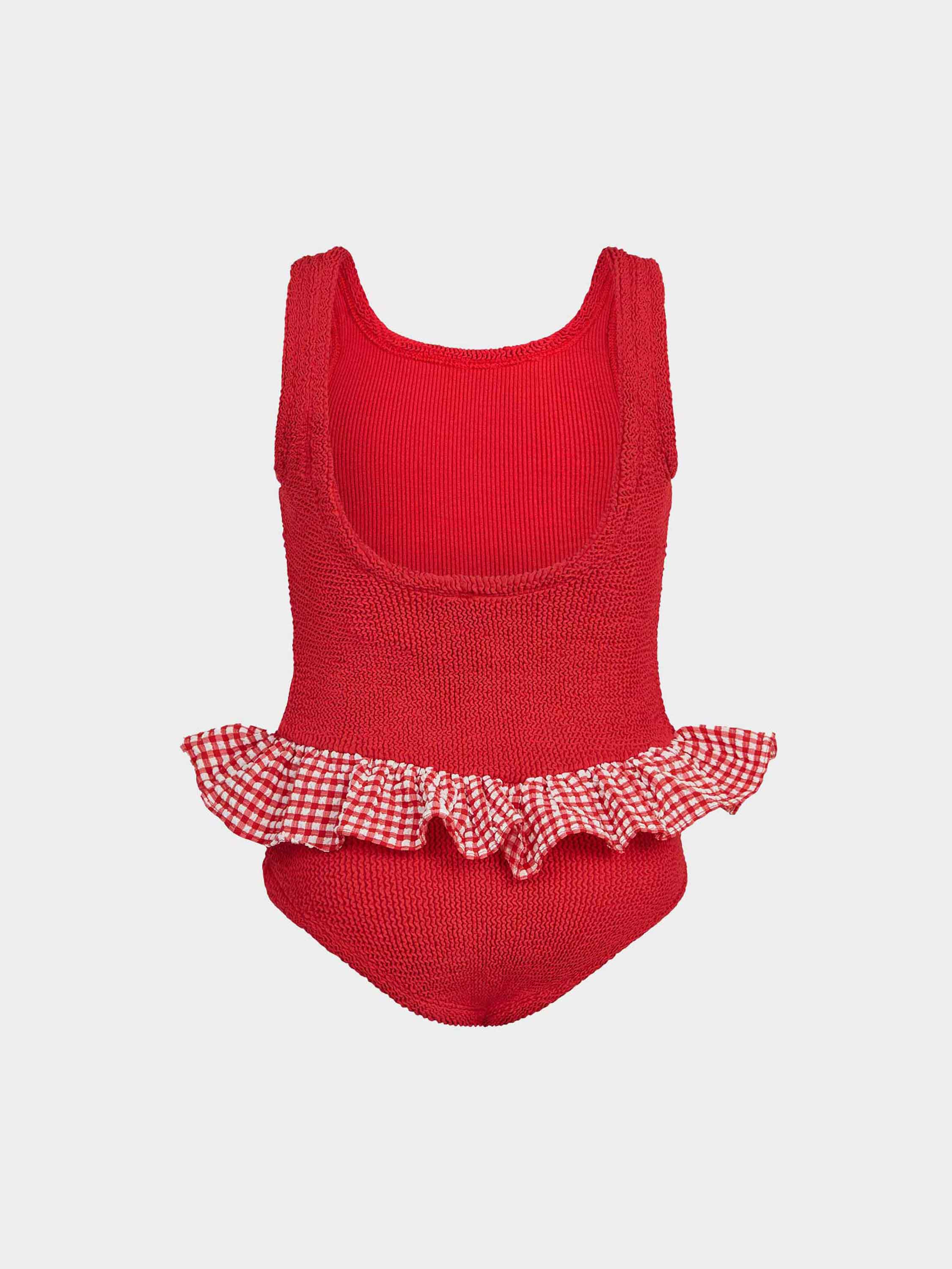 Kids Duo Denise Swim (Ages 3 to 6) - Red Gingham