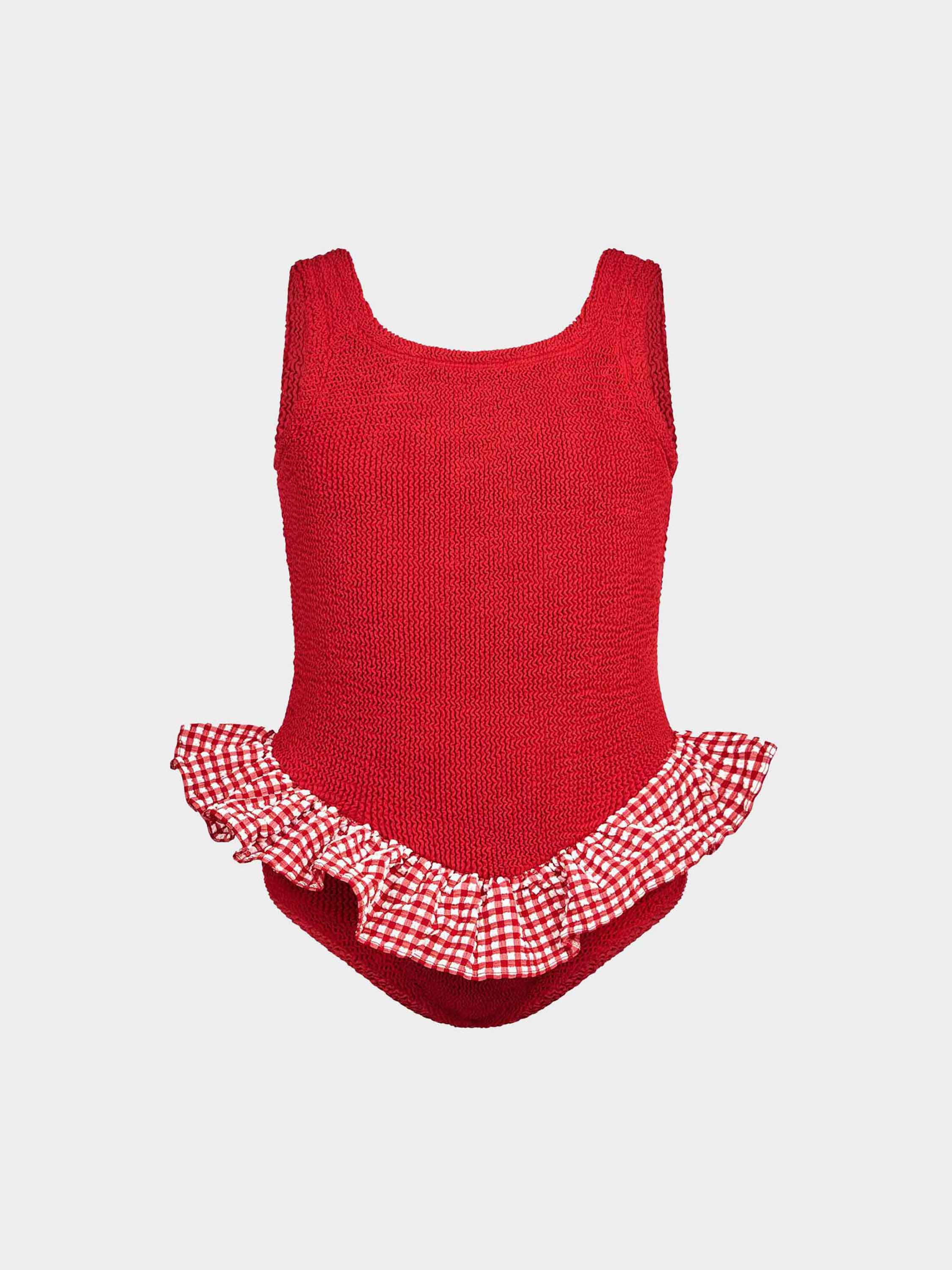 Kids Duo Denise Swim (Ages 3 to 6) - Red Gingham
