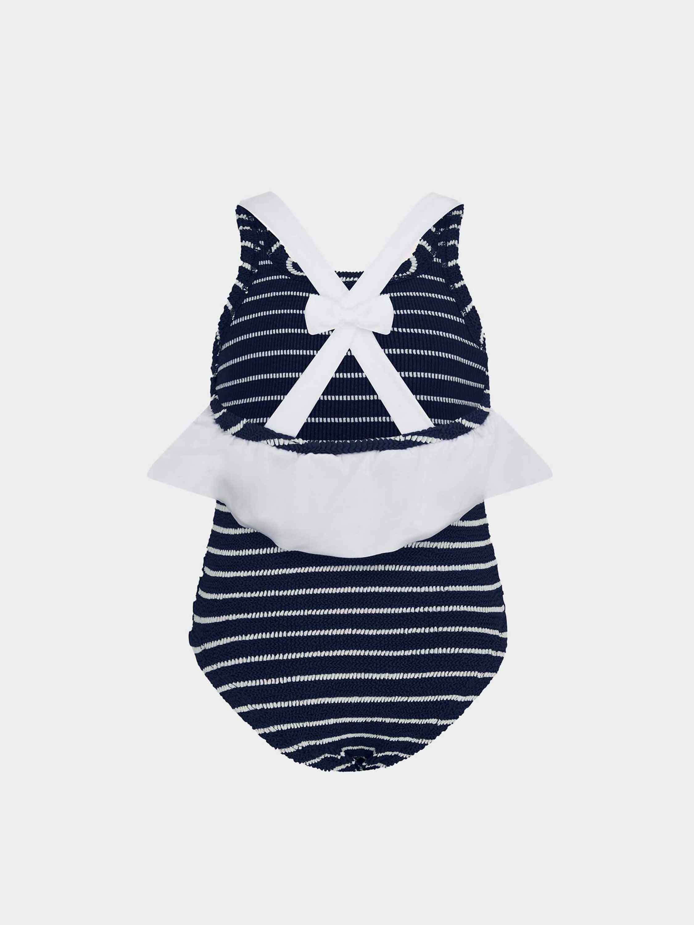 Kids Lara Swim (Ages 3 to 6) - Navy/White Stripe
