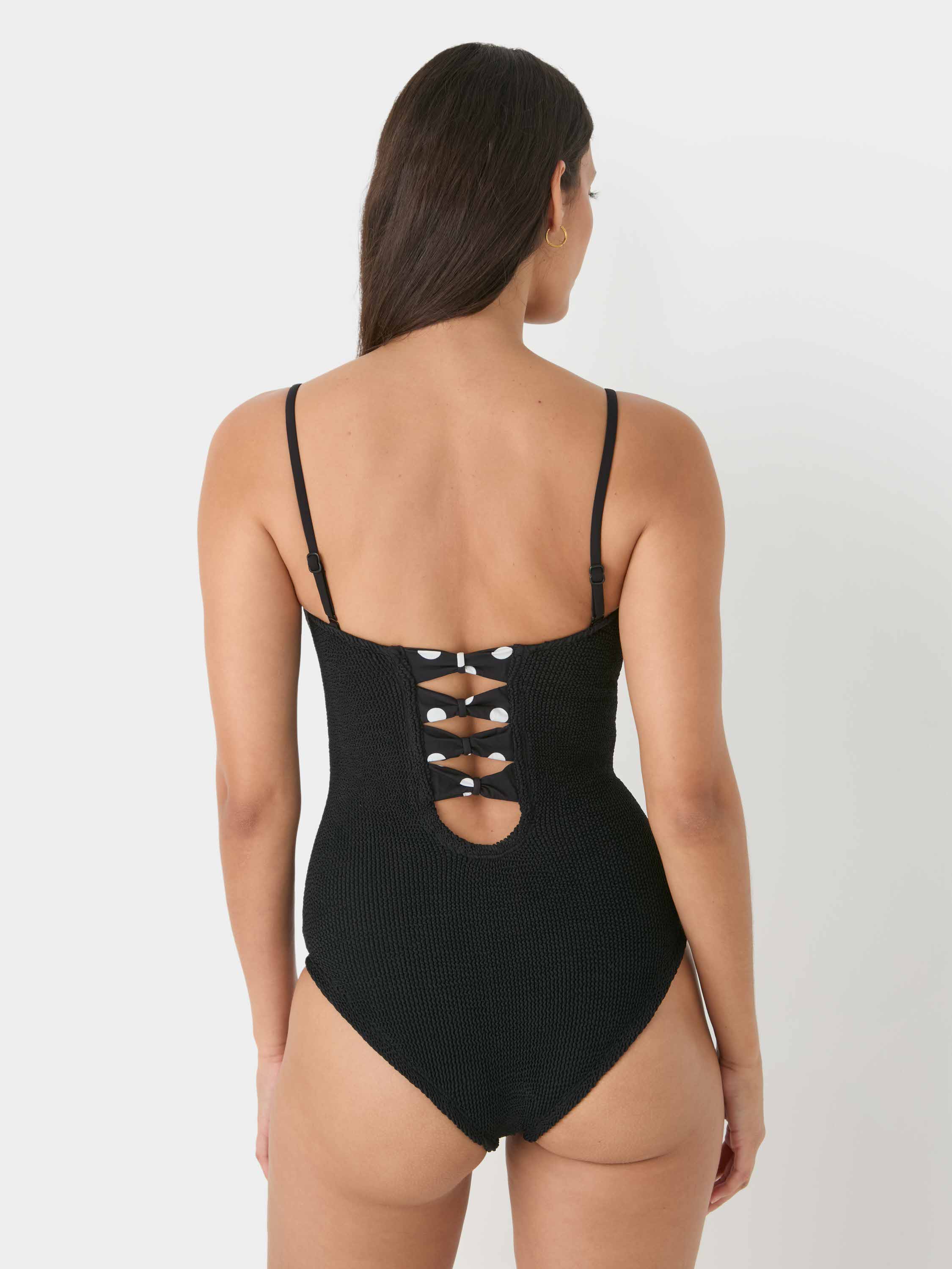 Lea Polka Dot Swim - Black/Black polka-dot