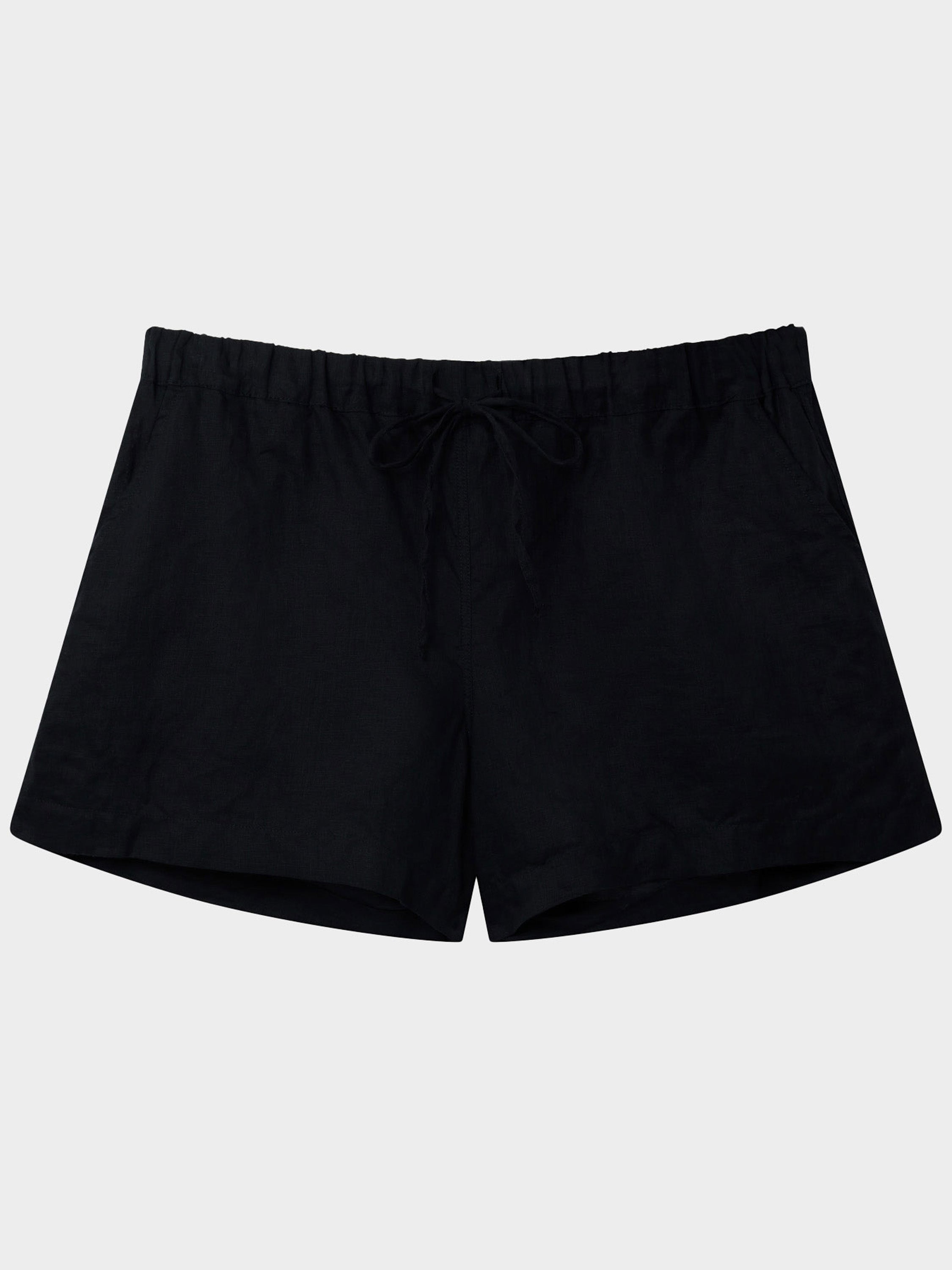 Linen Shorts - Black