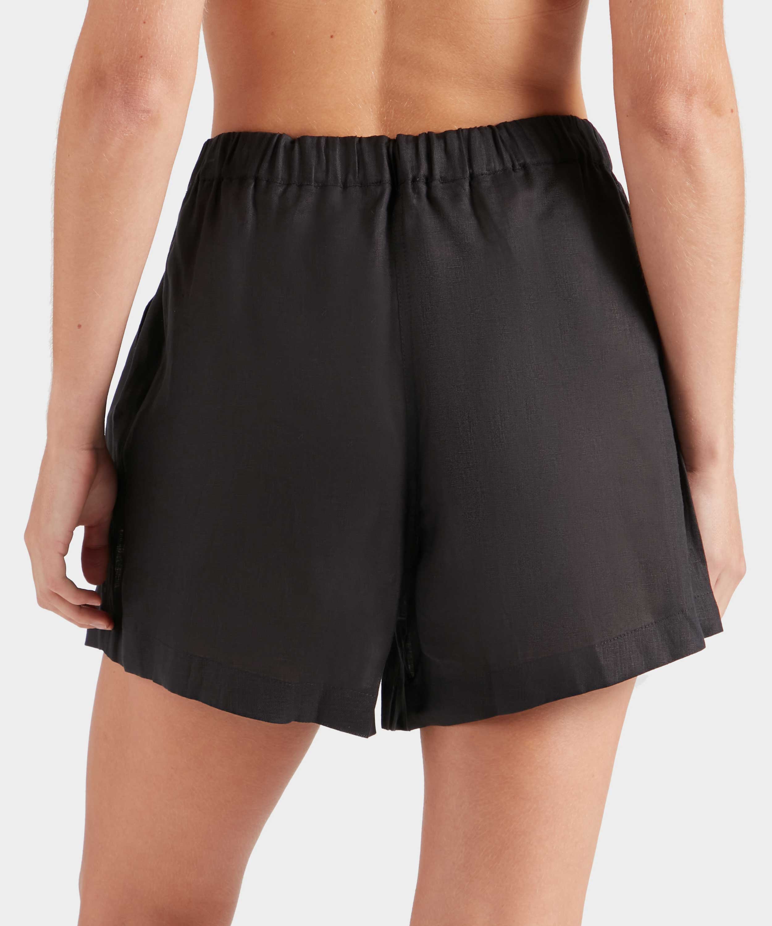 Linen Shorts - Black