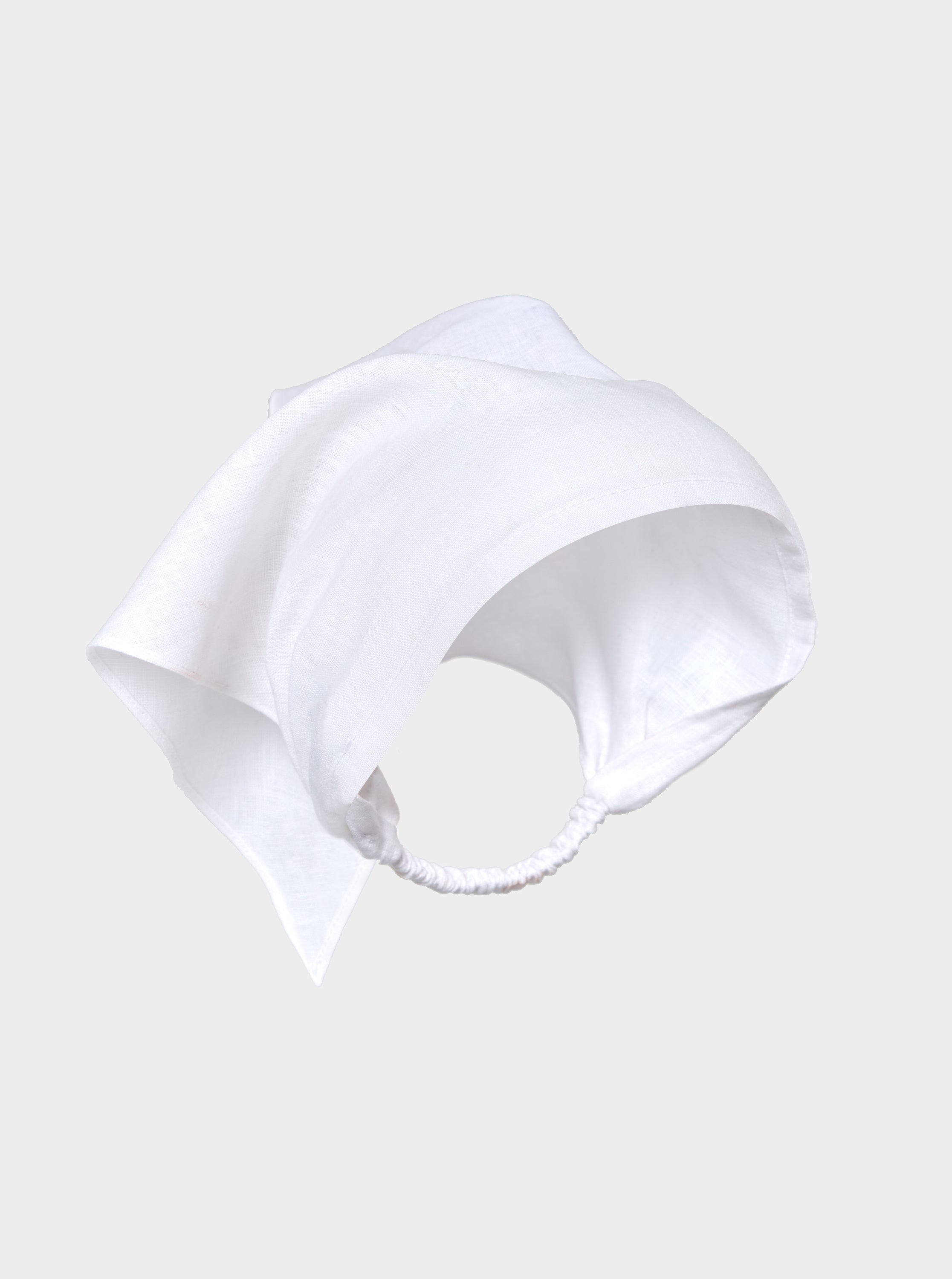 Sofia Linen Headscarf - White