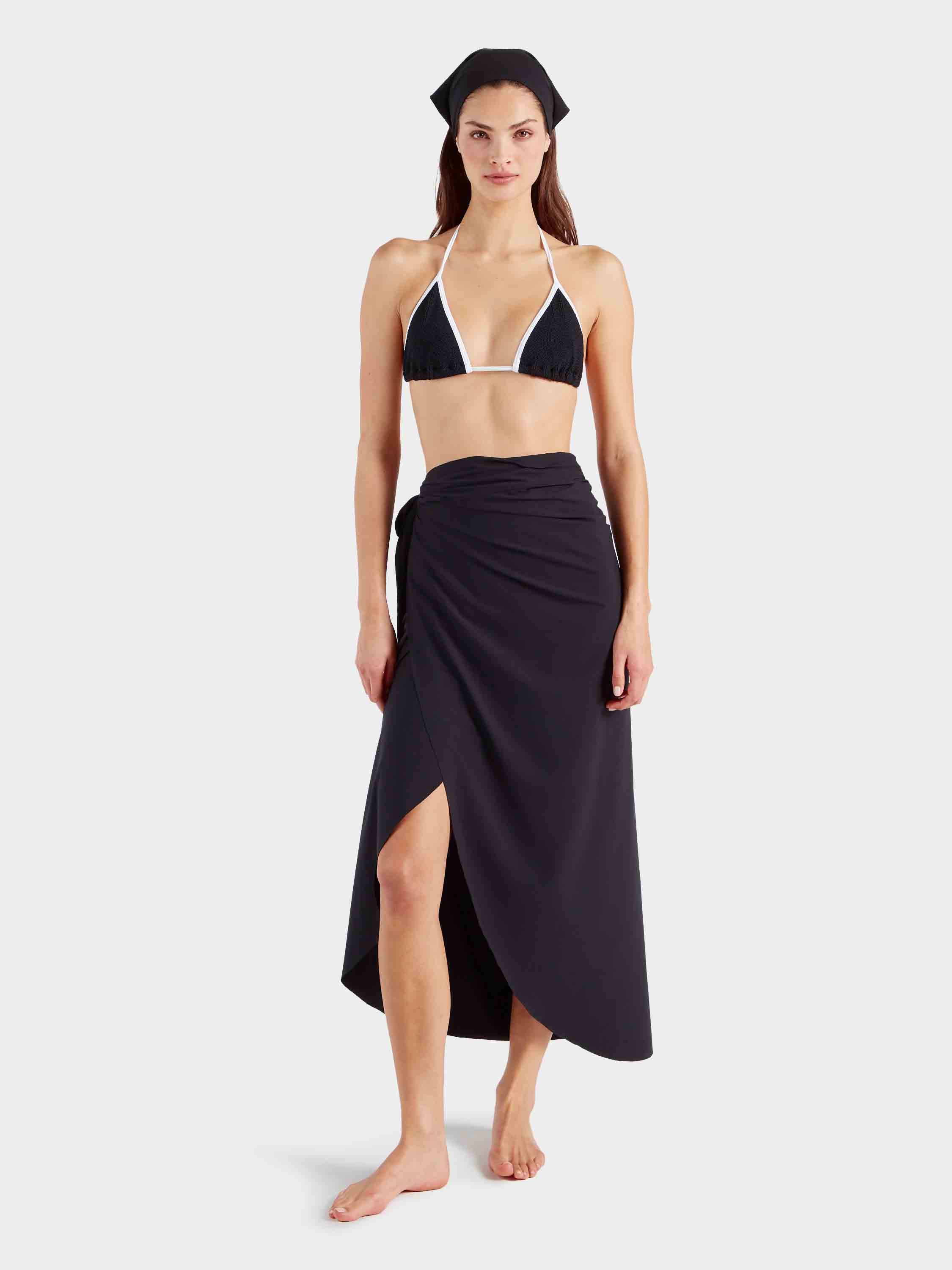 Long UPF 50+ Sarong - Black