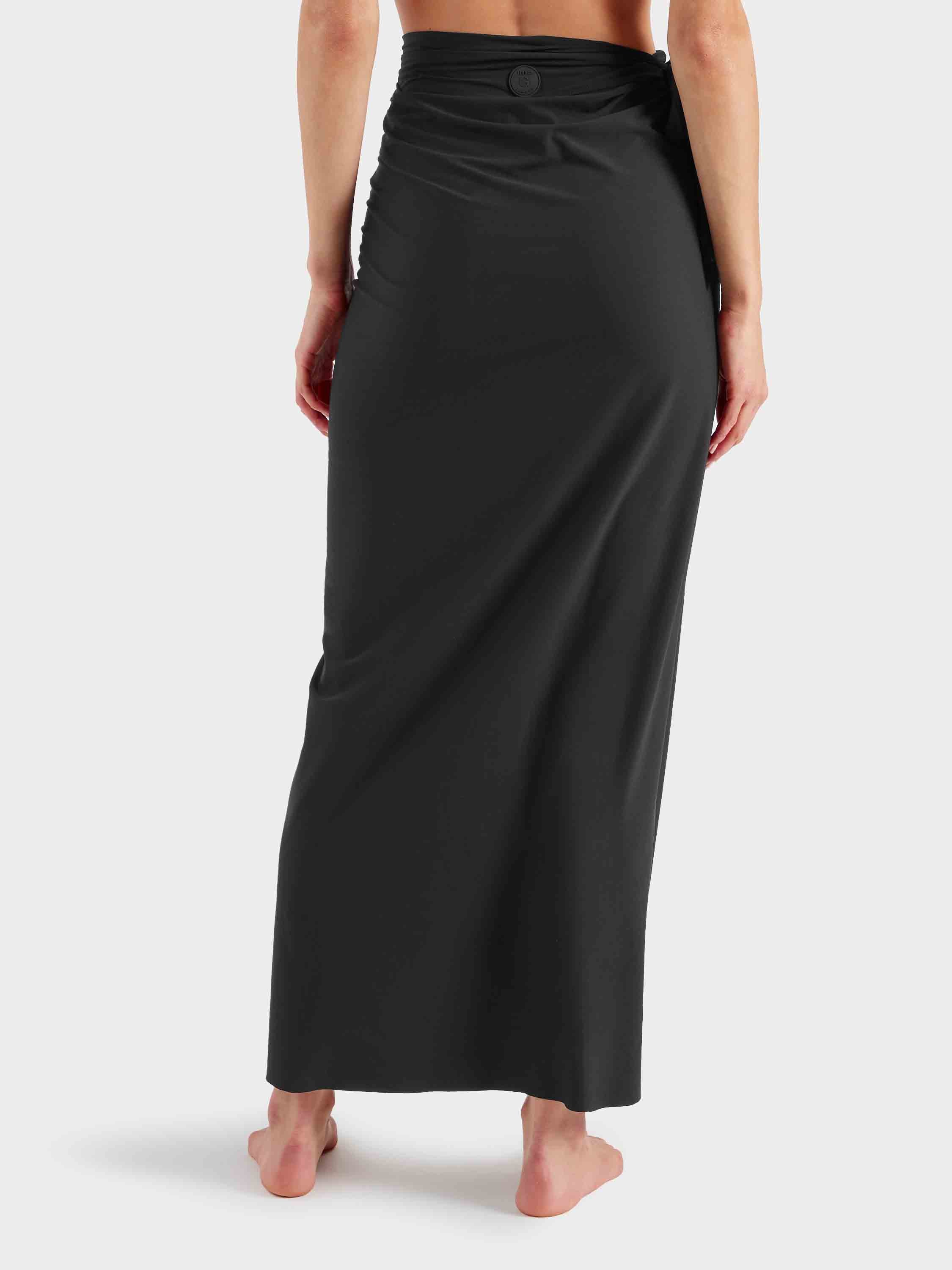 Long UPF 50+ Sarong - Black
