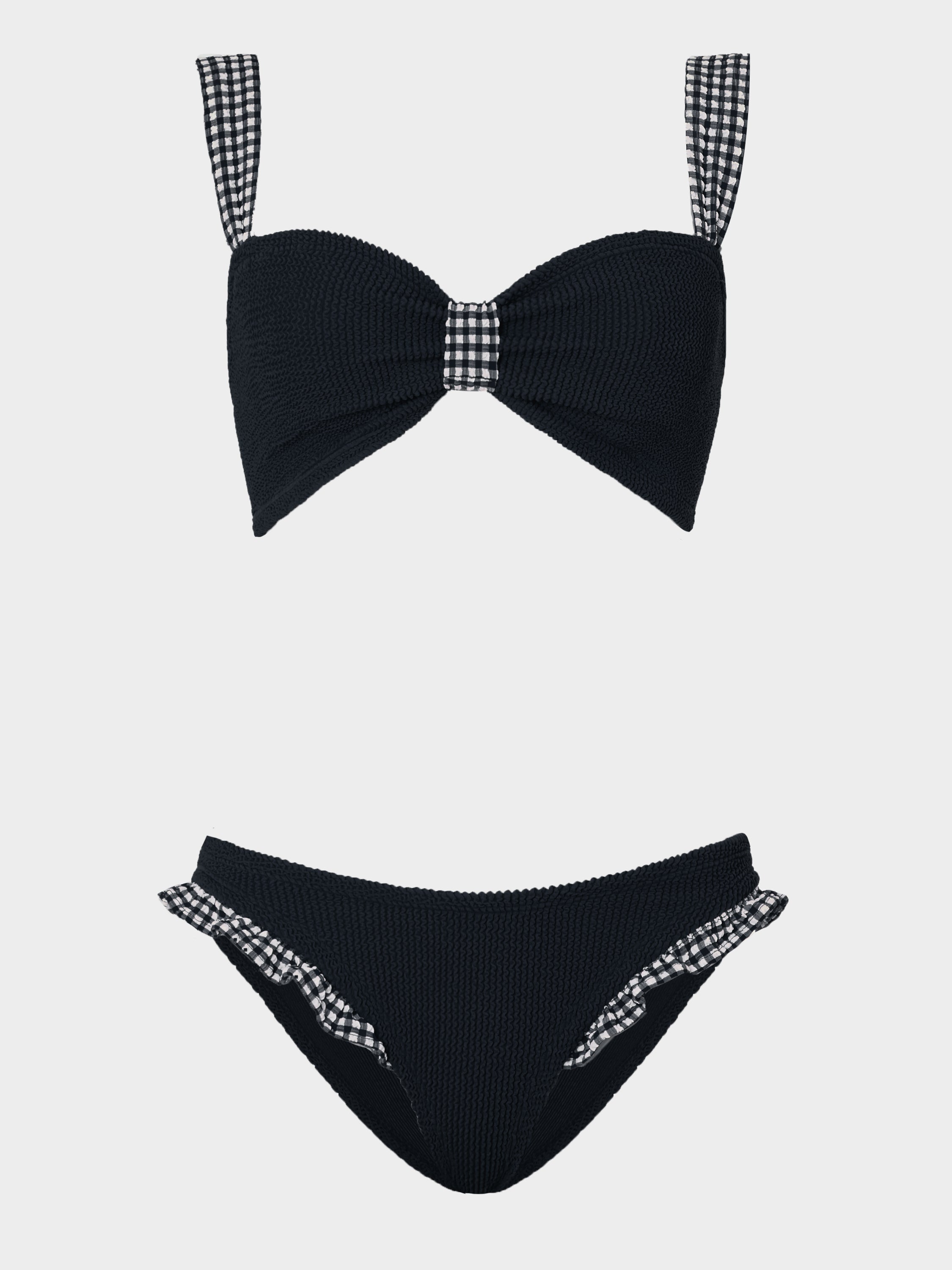 Loretta Bikini - Black Gingham