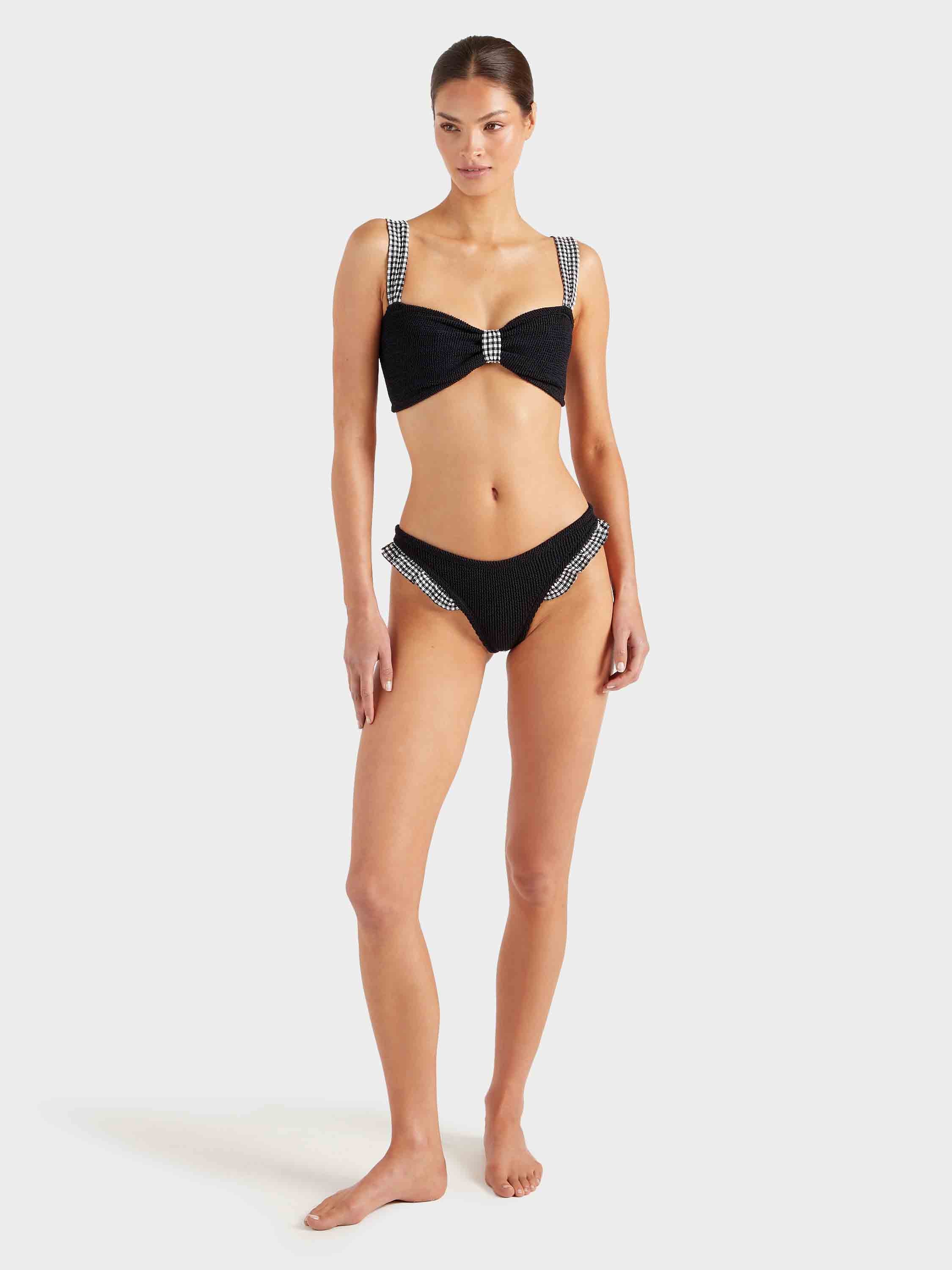 Loretta Bikini - Black Gingham