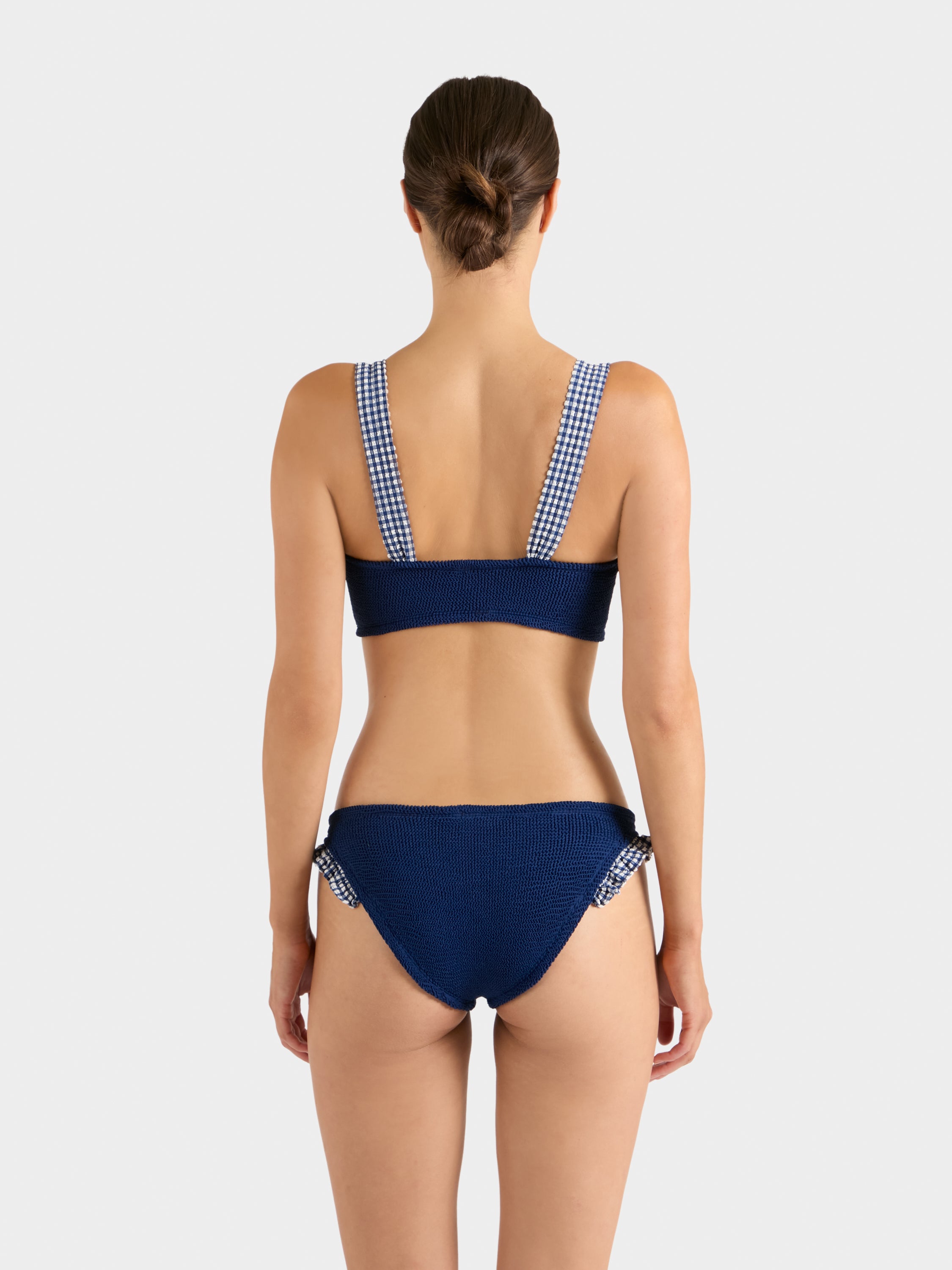 Loretta Bikini - Navy Gingham