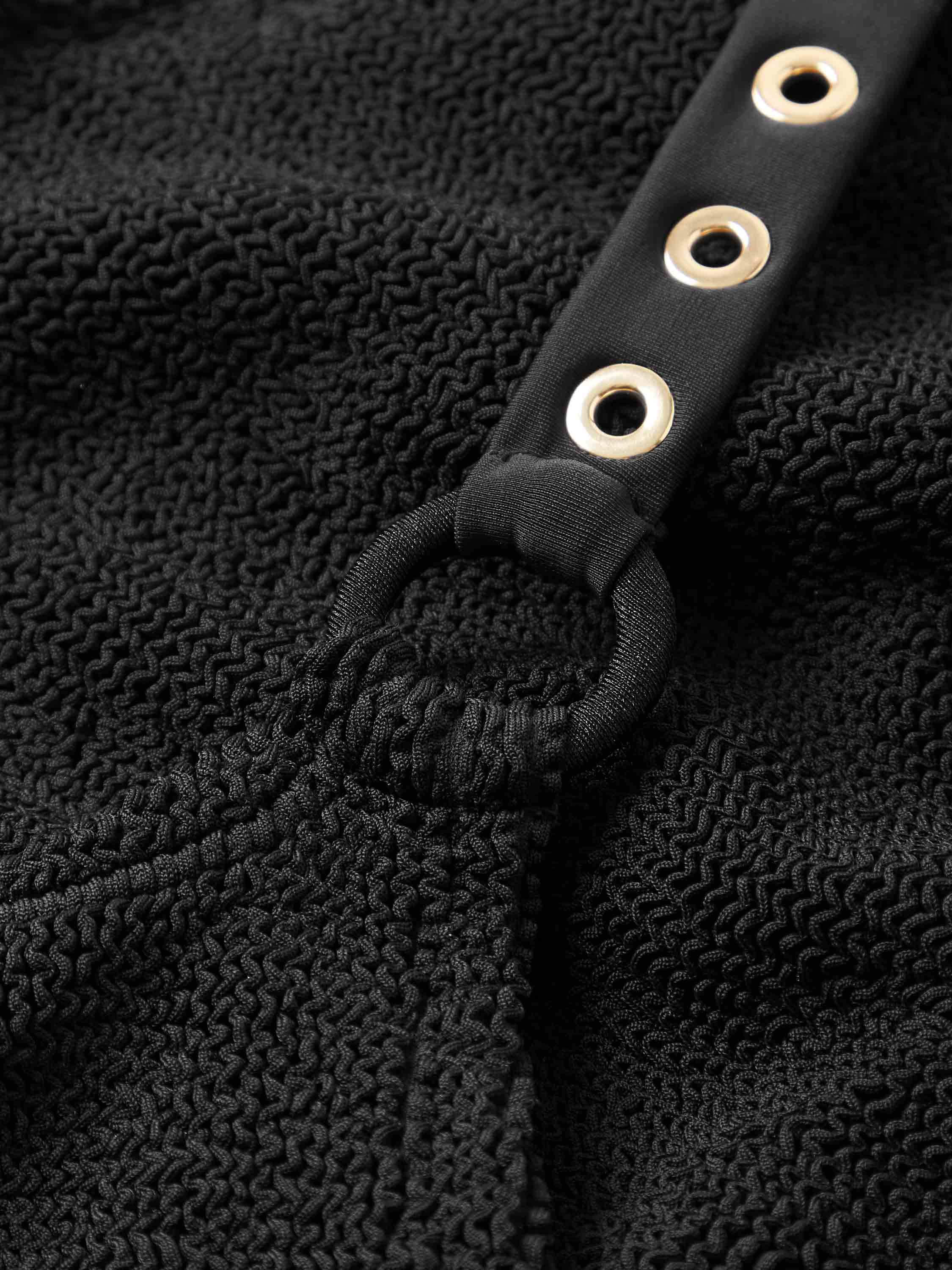 Melody Eyelet Swim - Black/Gold