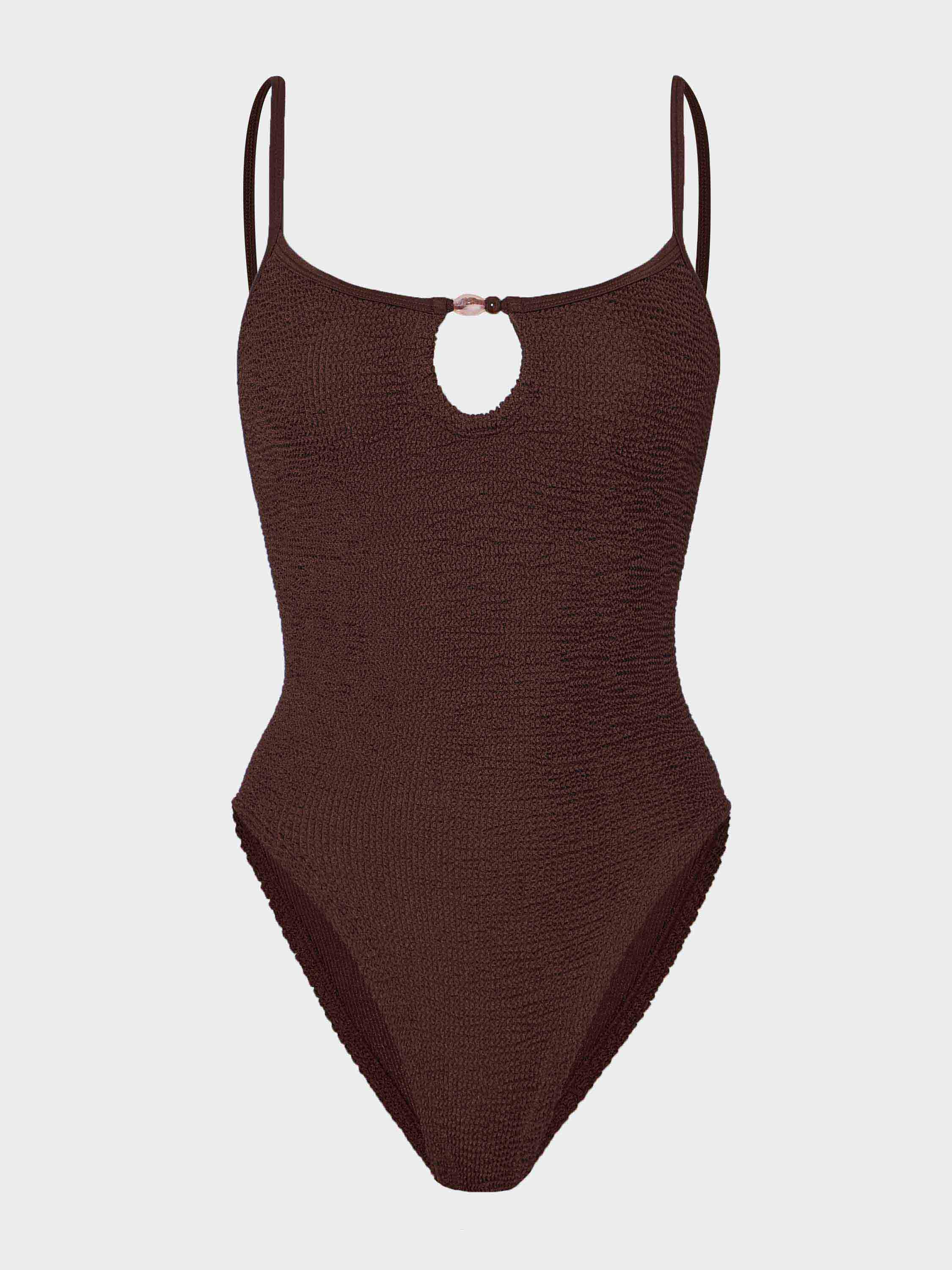 Mia Beaded Swim - Metallic Chocolate