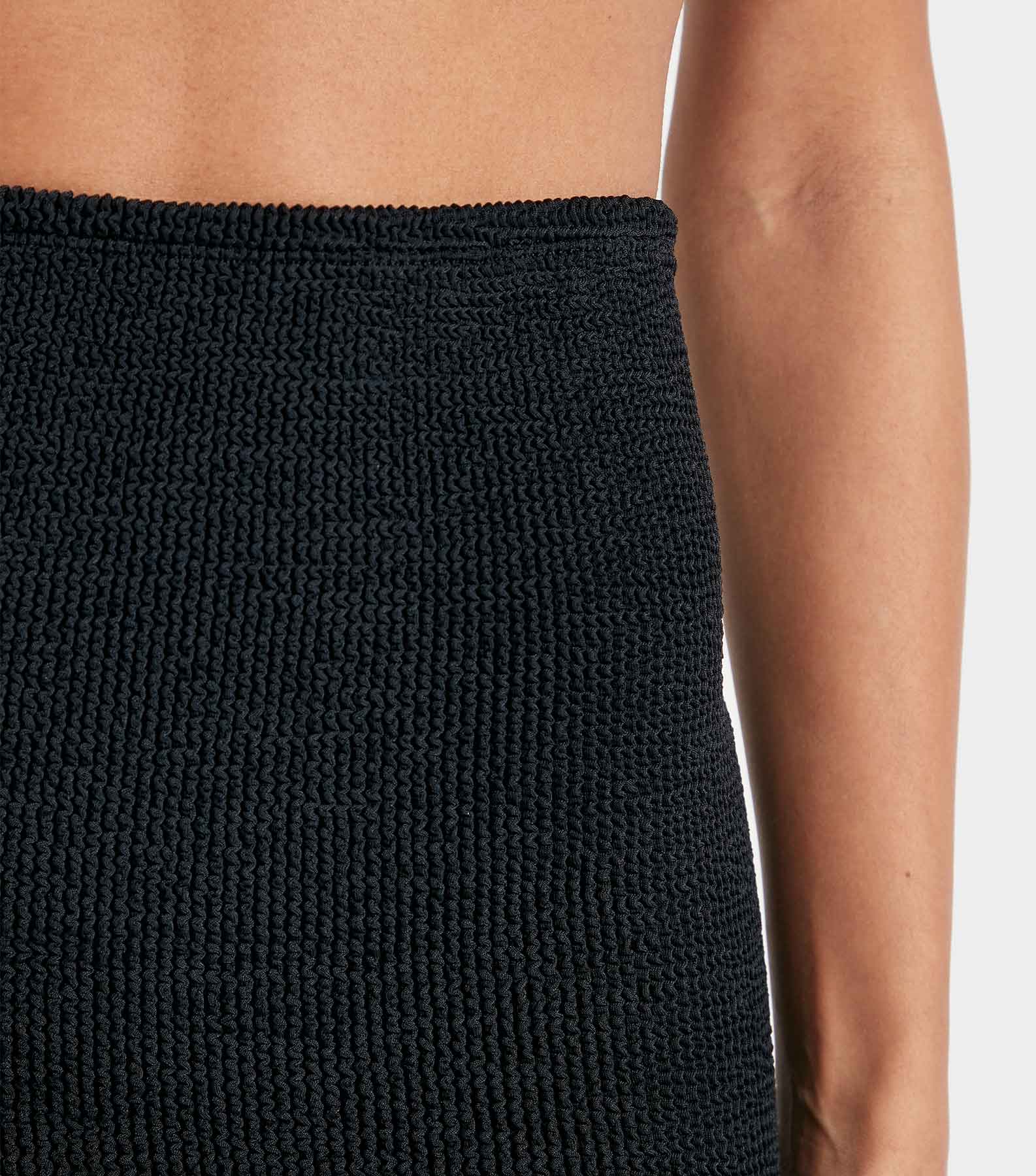 Mini Skirt/Strapless Tube Top - Black