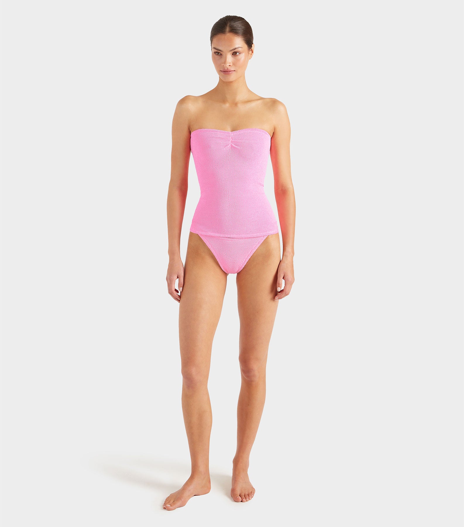 Mini Skirt/Strapless Tube Top - Bubblegum