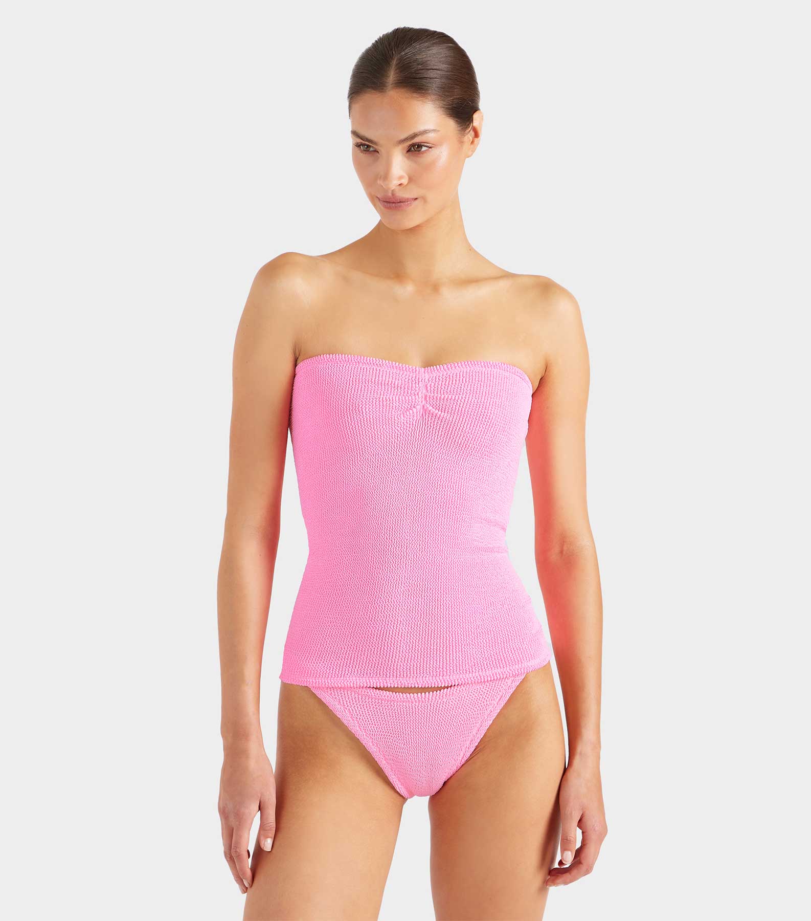 Mini Skirt/Strapless Tube Top - Bubblegum