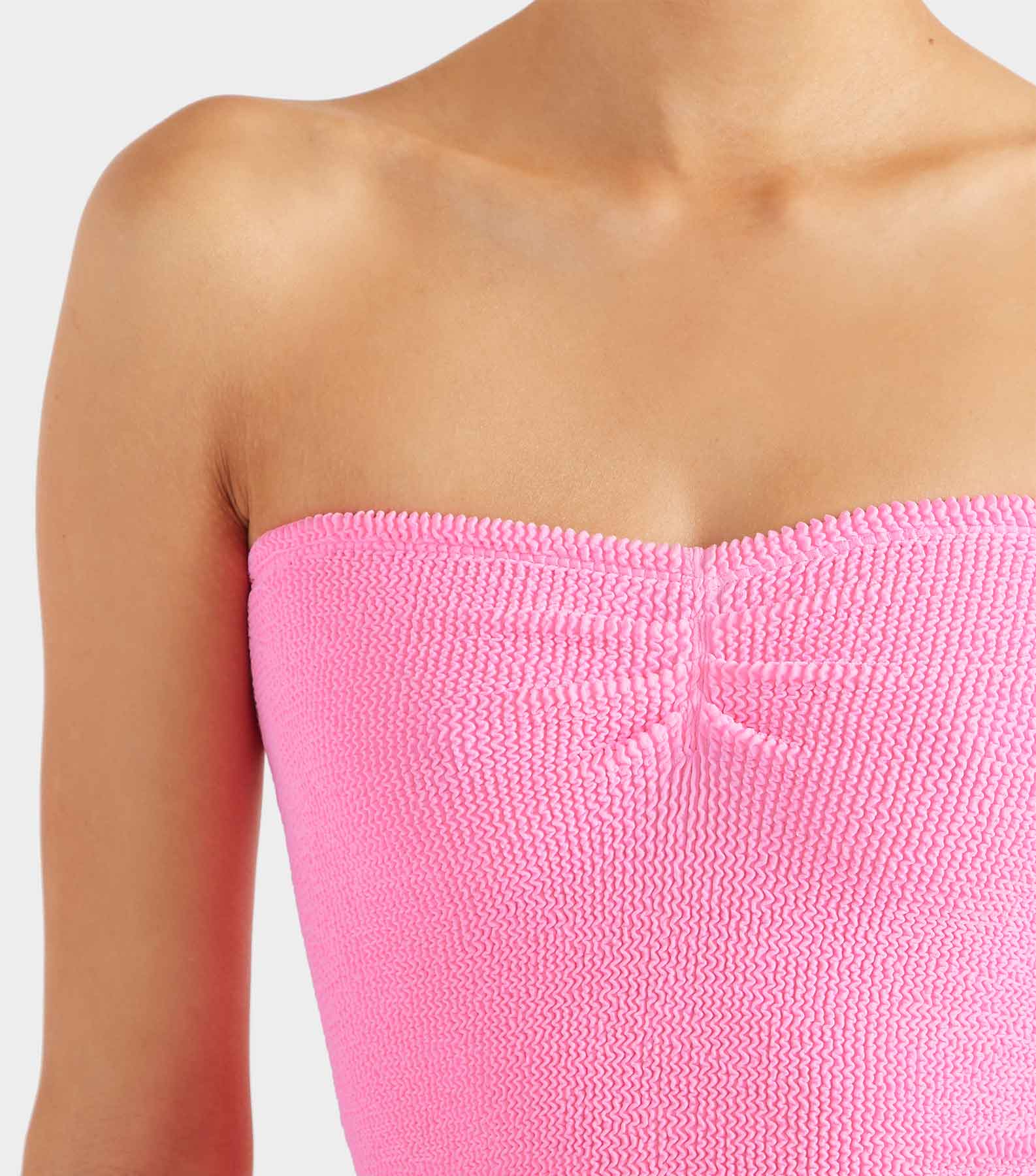 Mini Skirt/Strapless Tube Top - Bubblegum