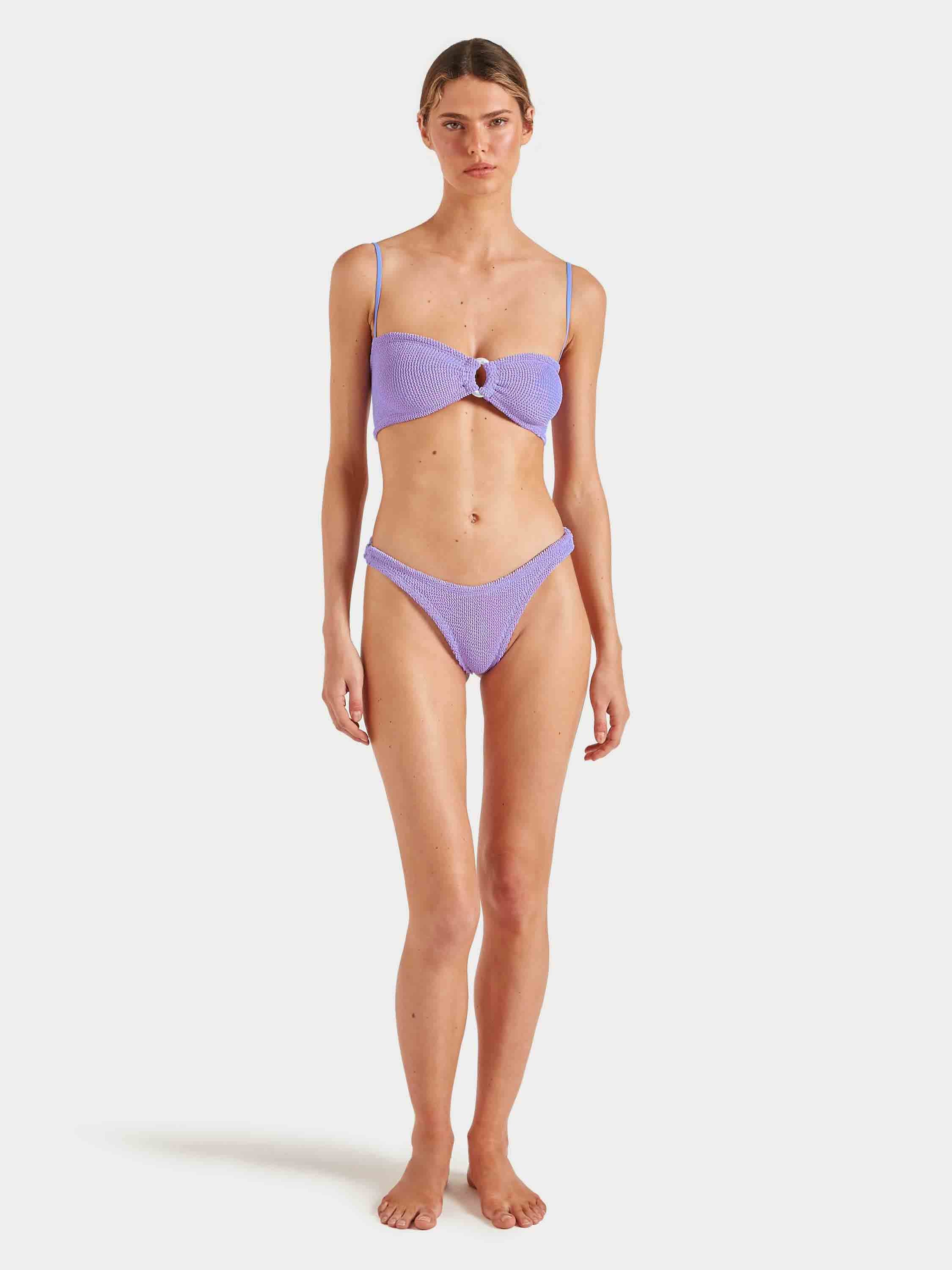 Misty Bikini With Pearly Hoop - Lilac
