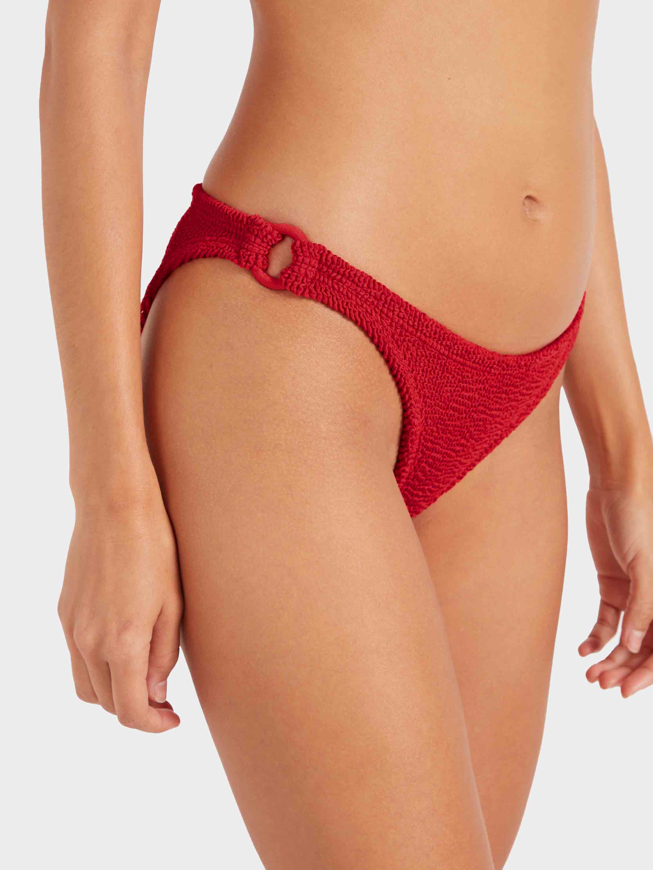 Misty Bikini With Tonal Hoops - Red
