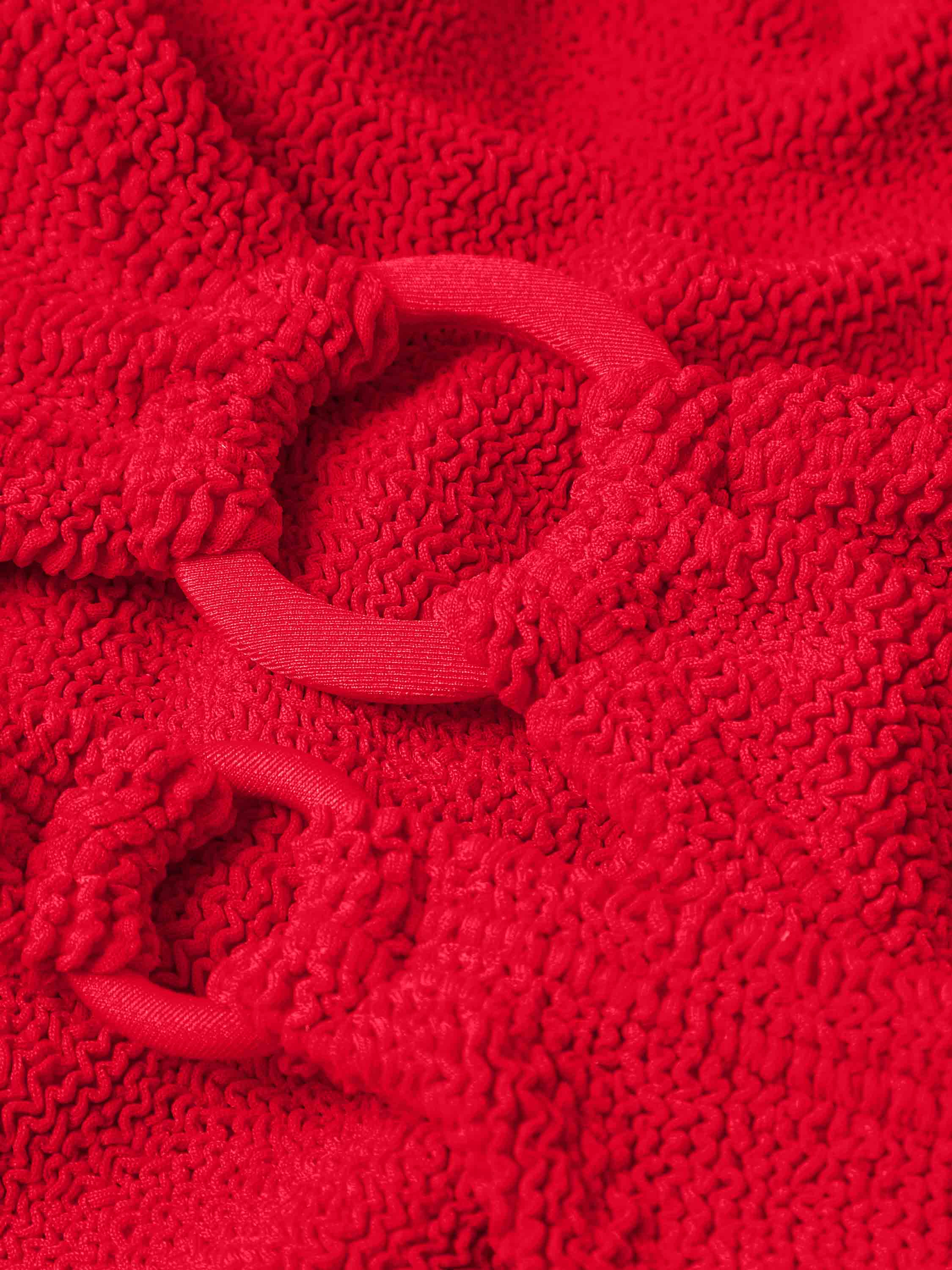 Misty Bikini With Tonal Hoops - Red