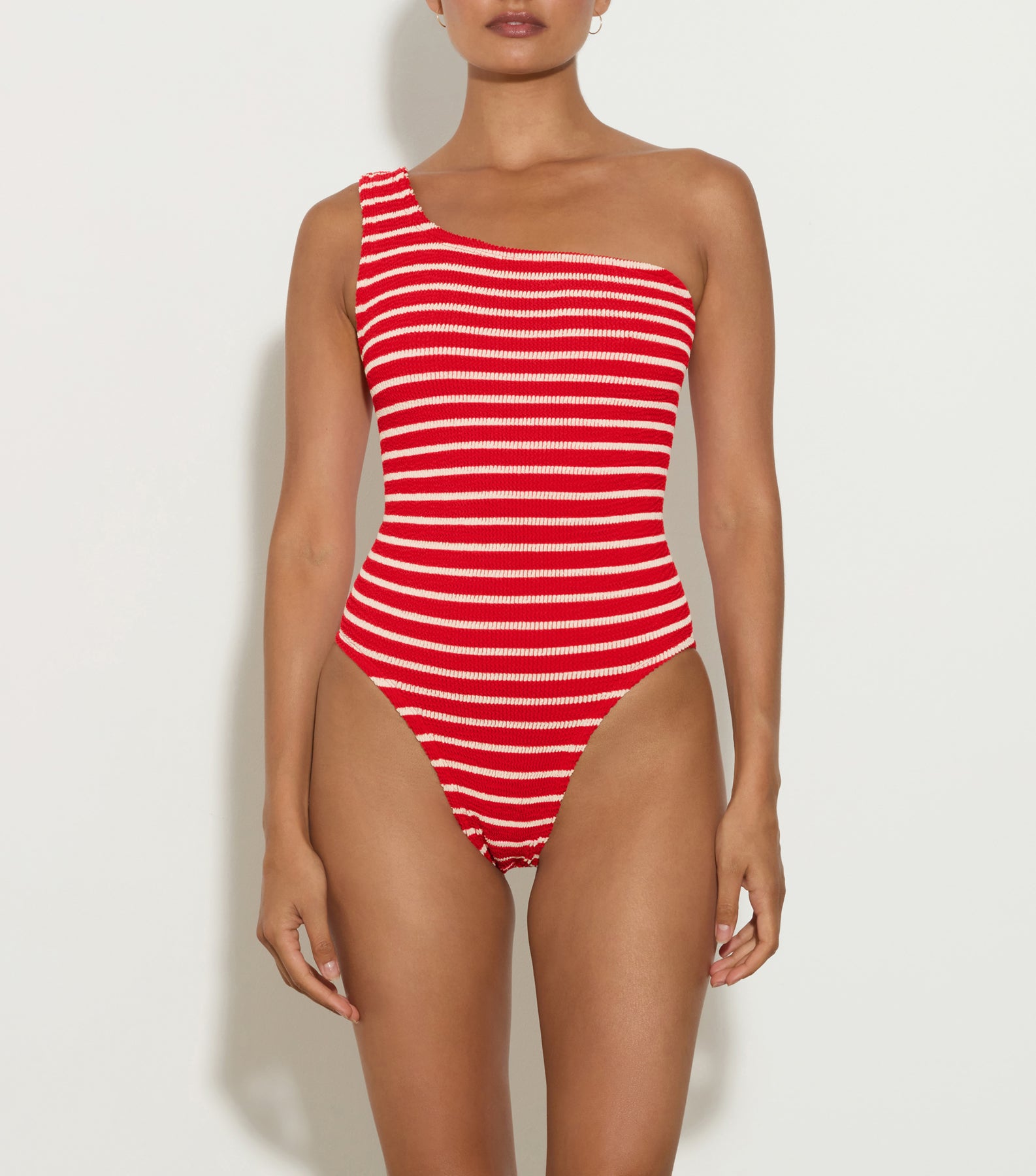 Nancy Stripe Swim - Red/White
