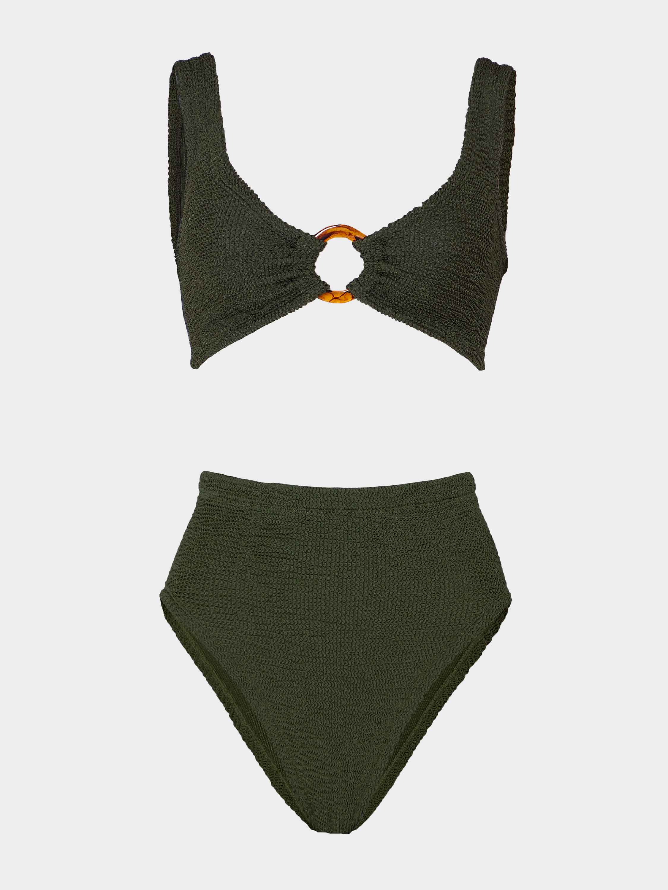 Nadine Bikini - Metallic Khaki