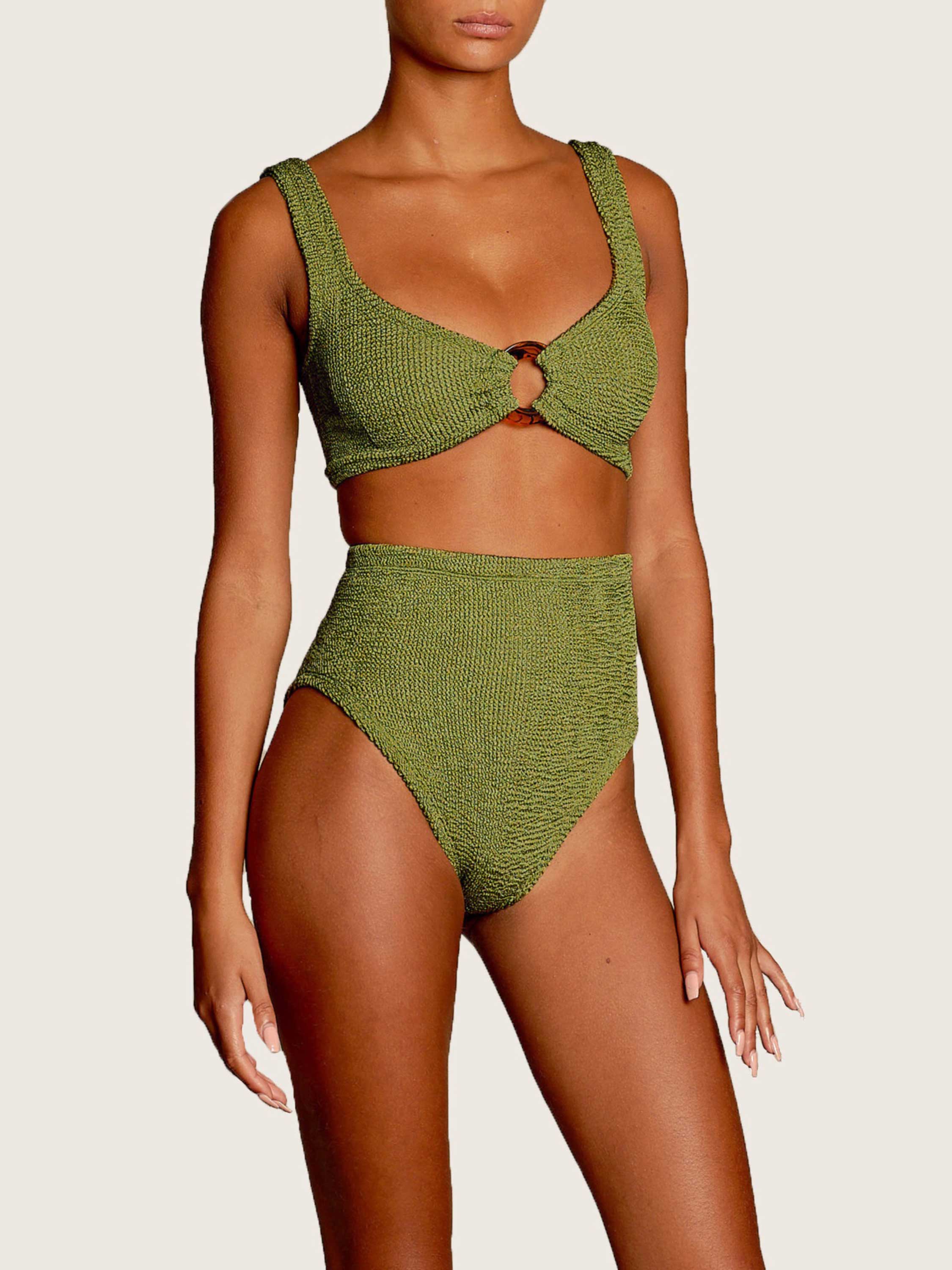 Nadine Bikini - Metallic Moss
