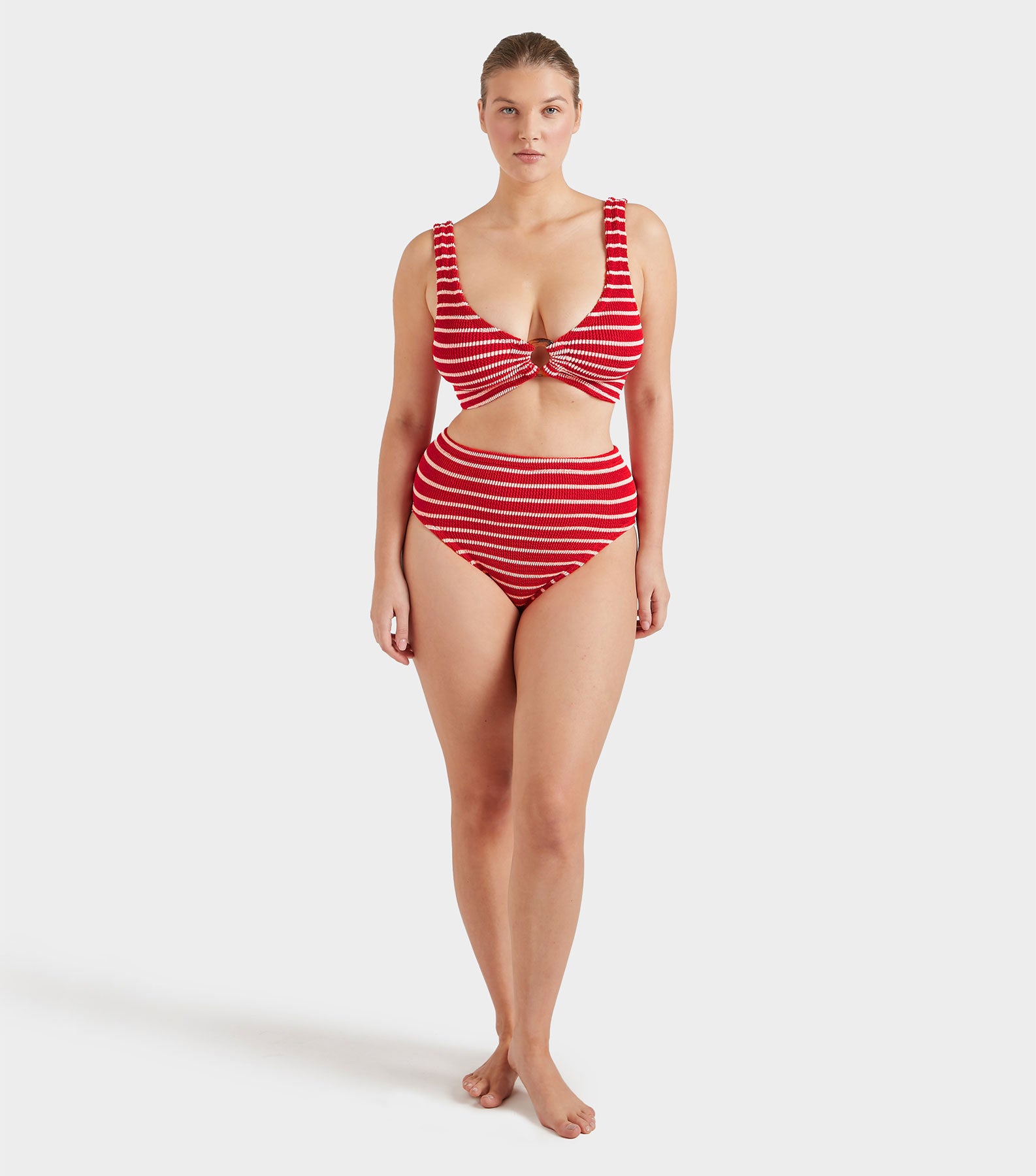 Nadine Bikini - Red/White Stripe