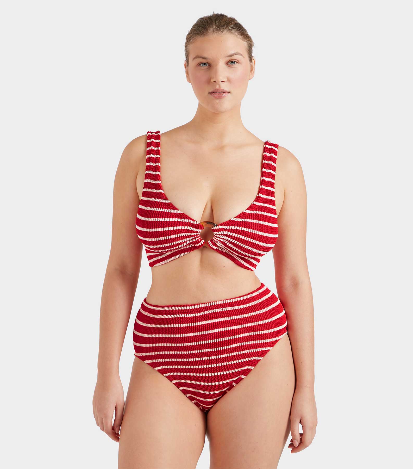 Nadine Bikini - Red/White Stripe