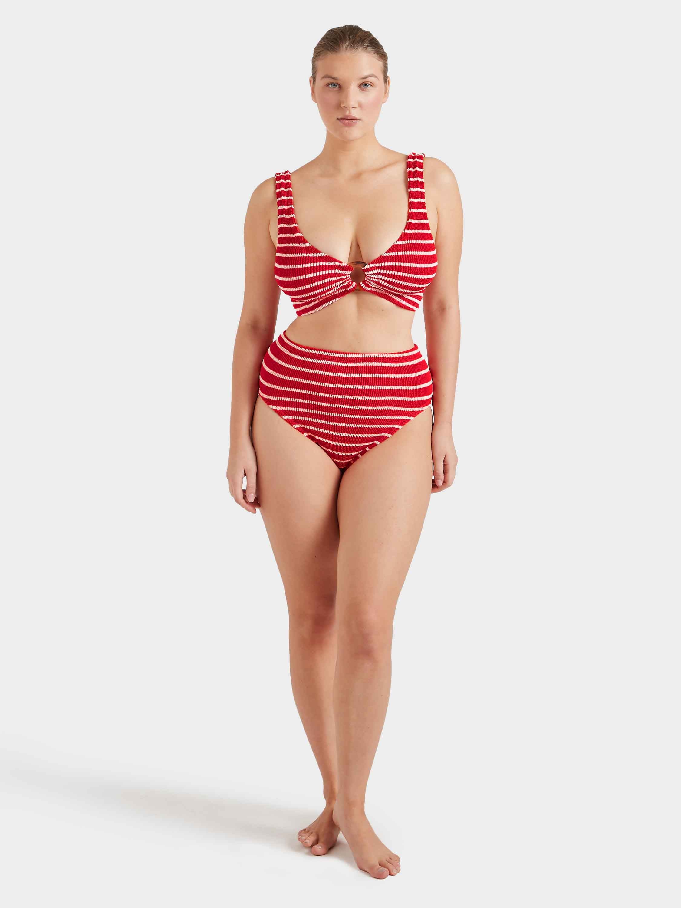 Nadine Bikini - Red/White Stripe