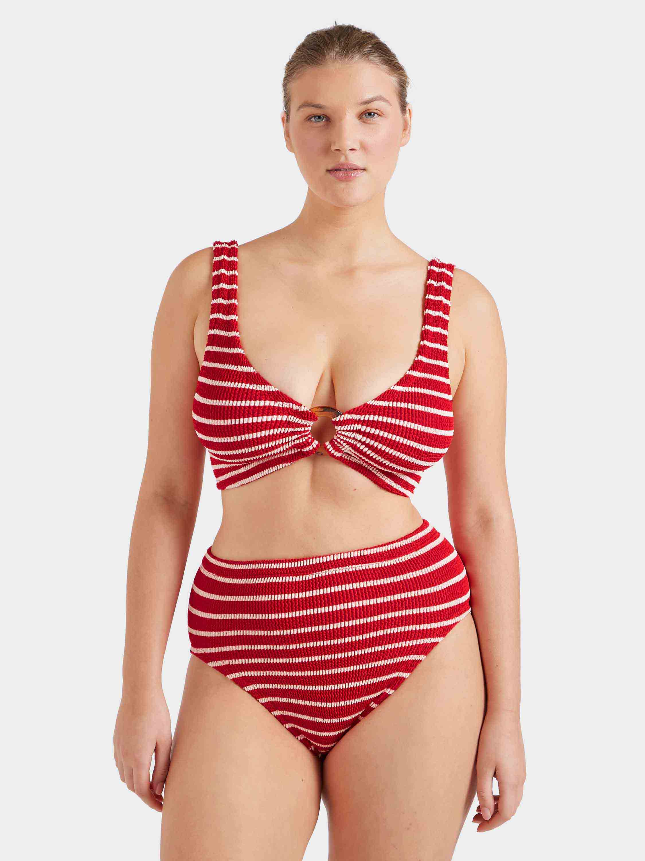 Nadine Bikini - Red/White Stripe