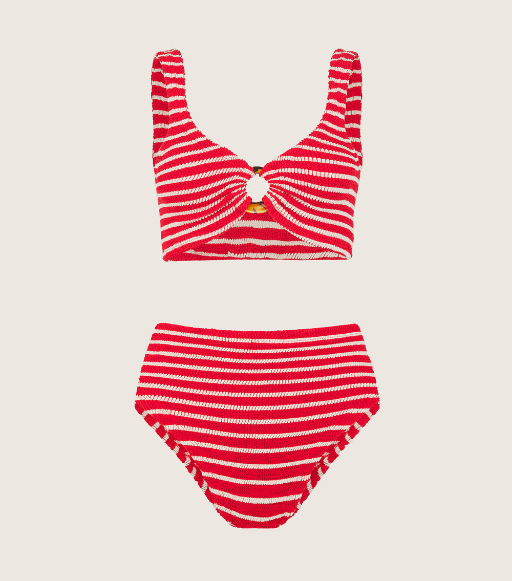 Juno Bikini - Red | One Size Swimwear | Hunza G