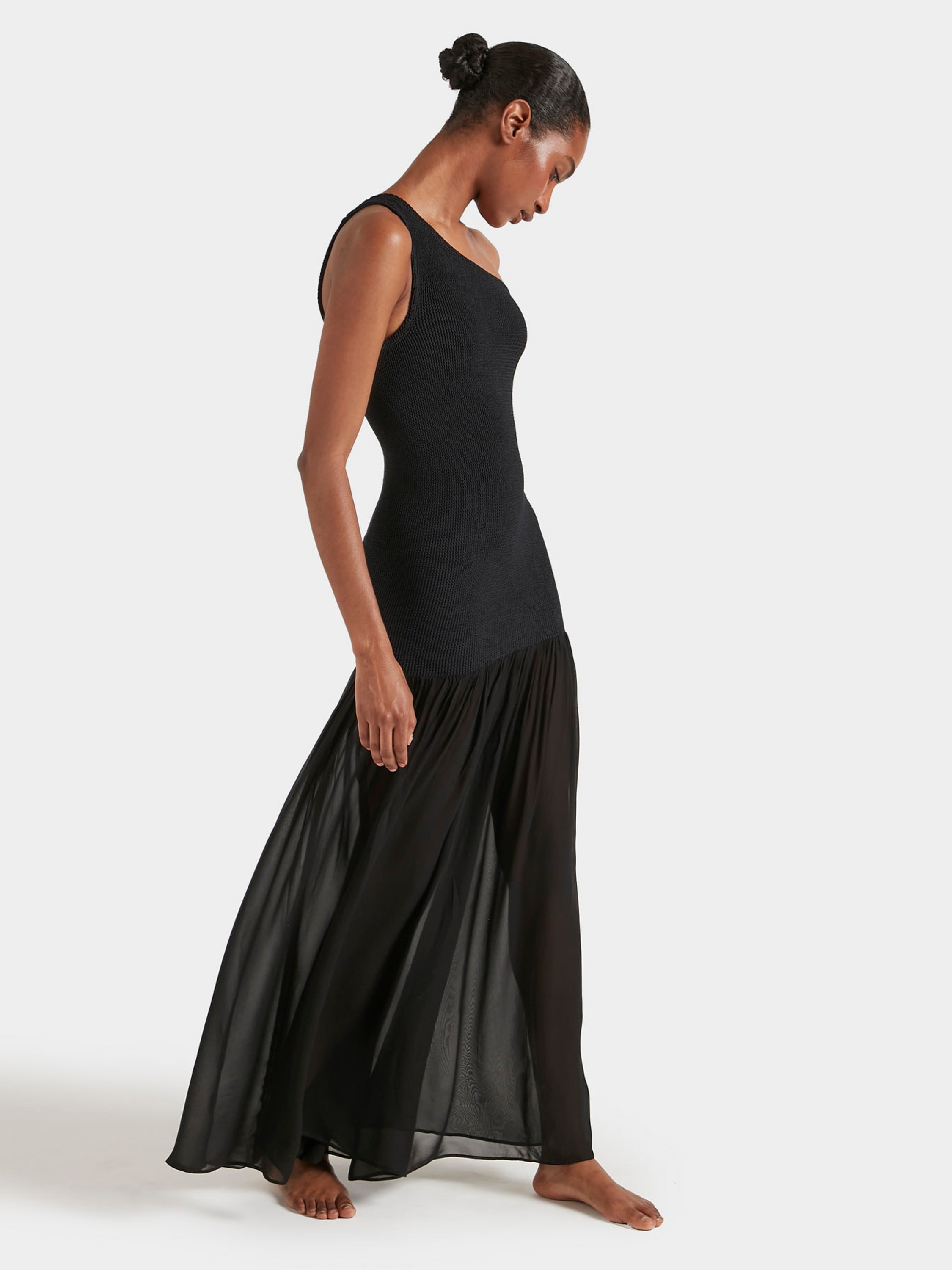 Nancy Hybrid Dress - Black