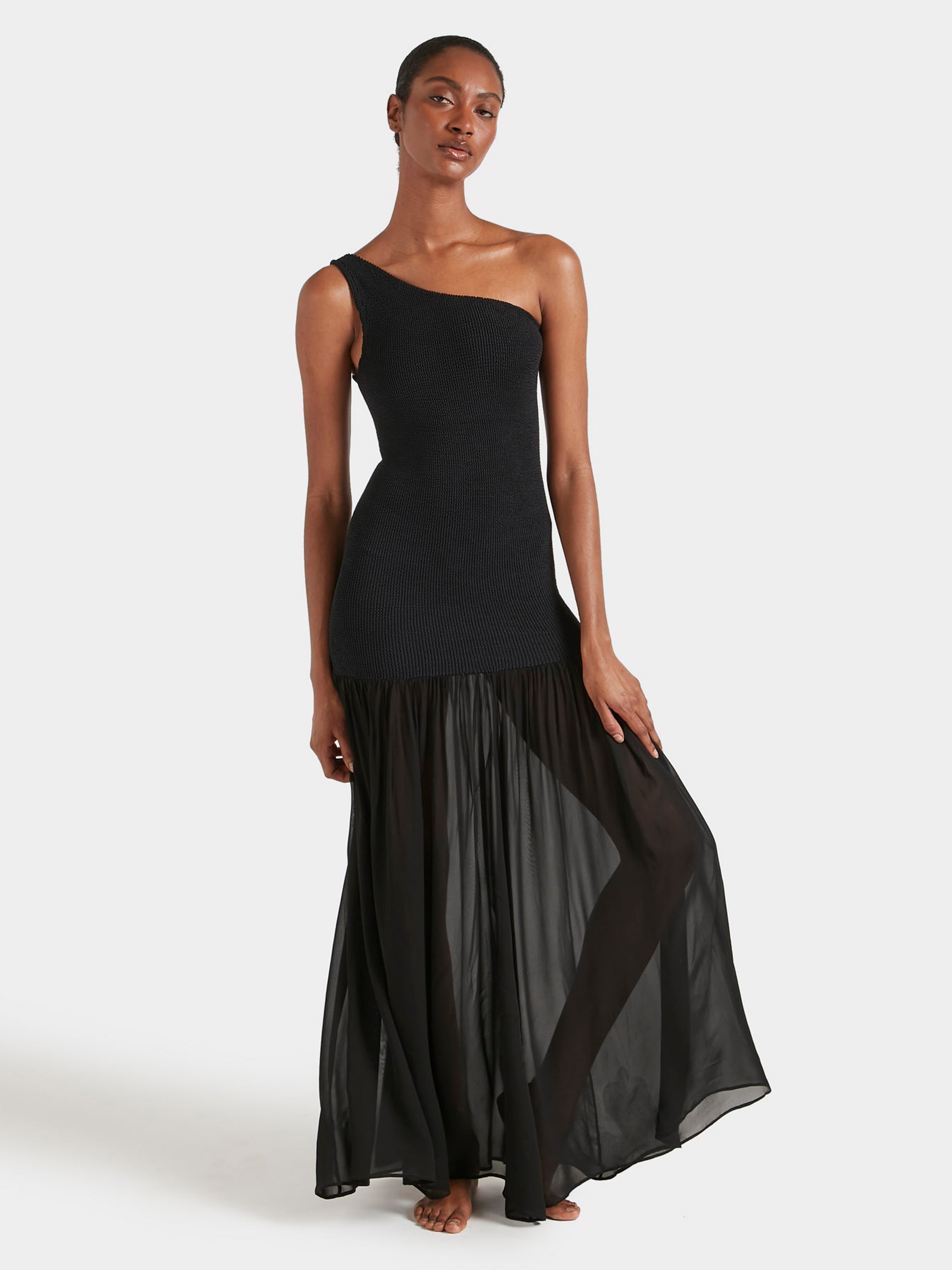 Nancy Hybrid Dress - Black