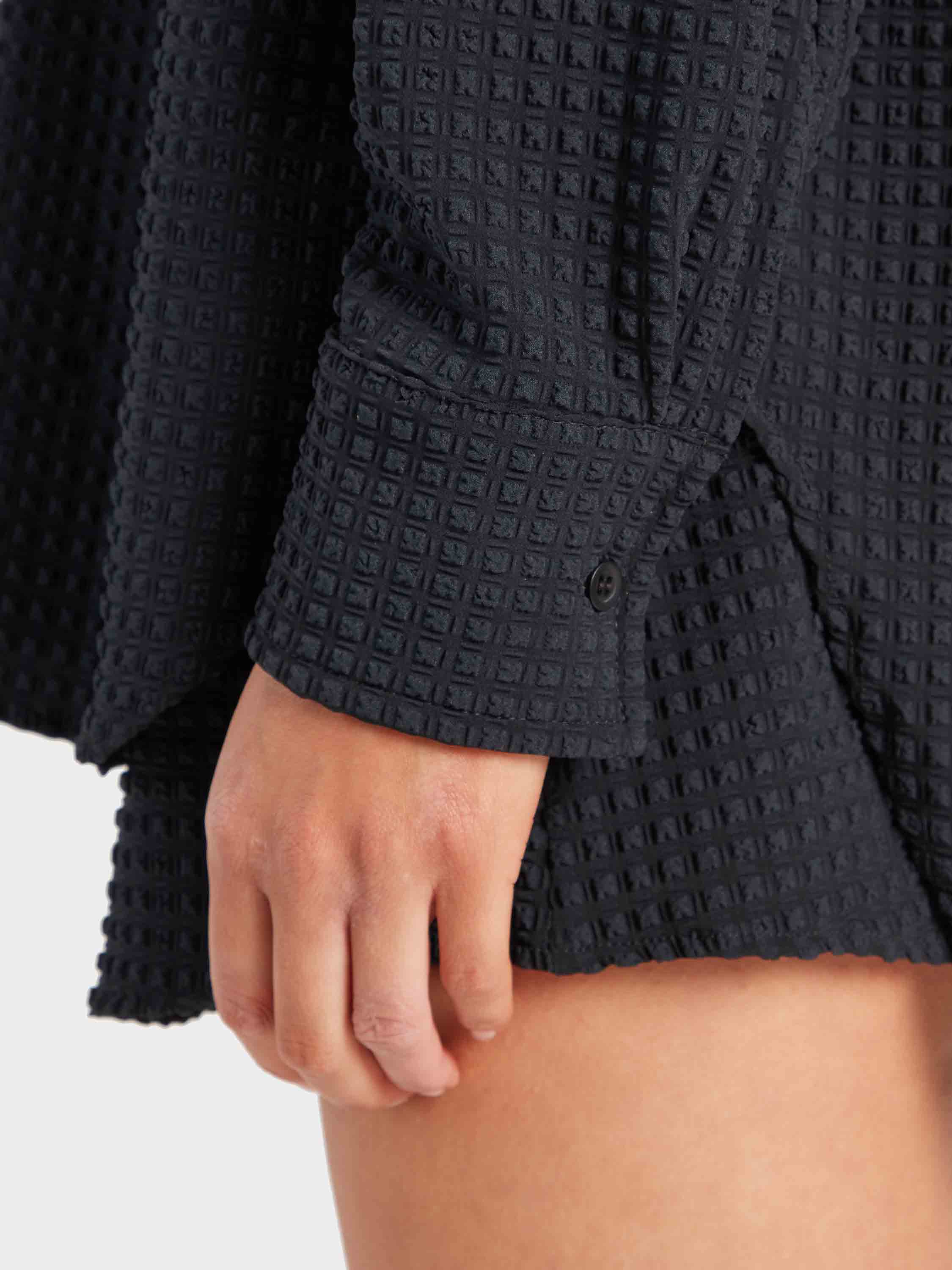 Seersucker Shirt - Black