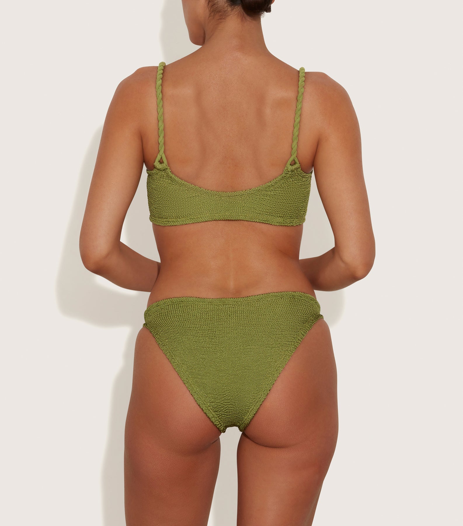 Phoebe Bikini - Metallic Moss