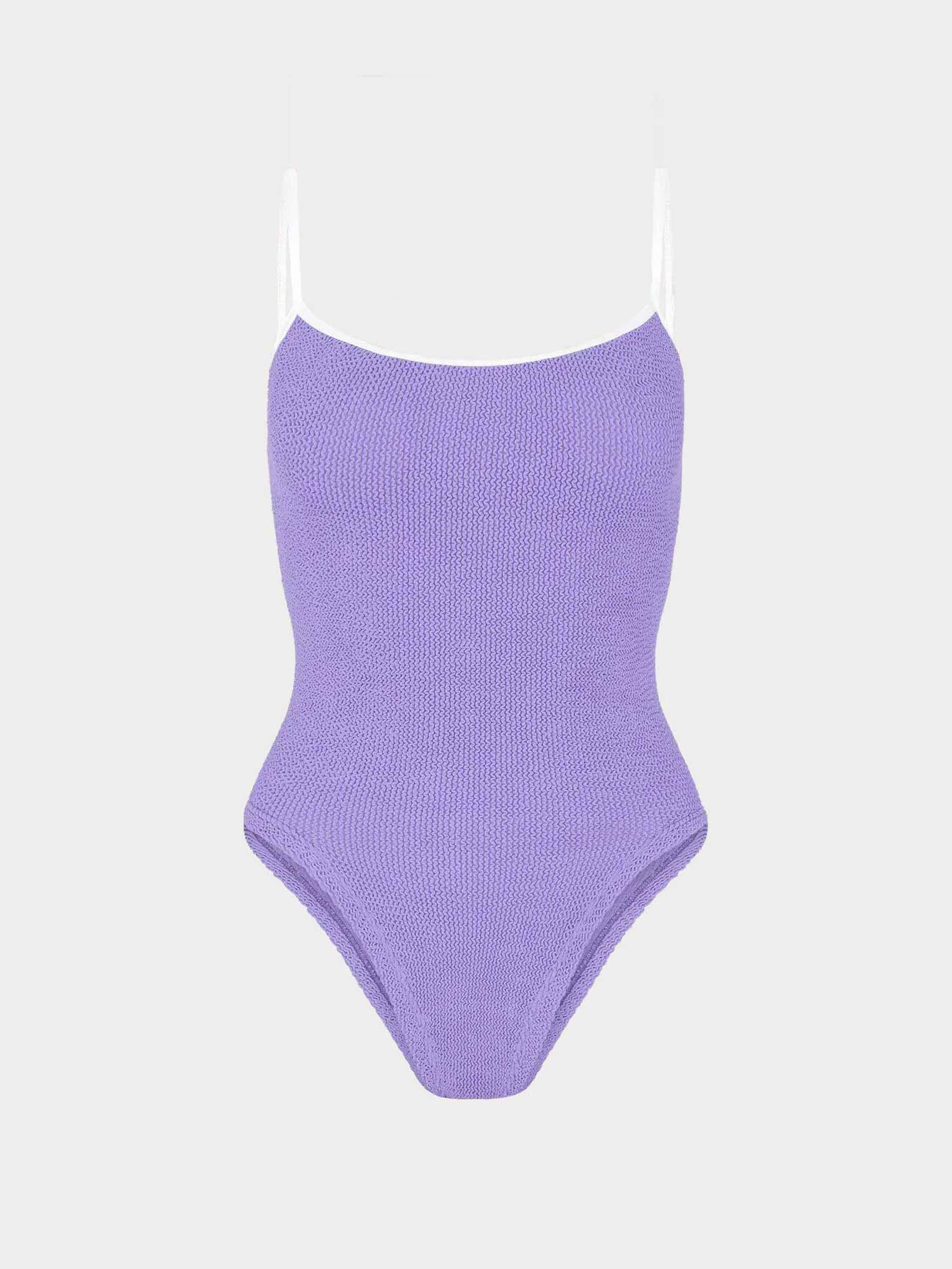 Pamela Swim Contrast - Lilac/White