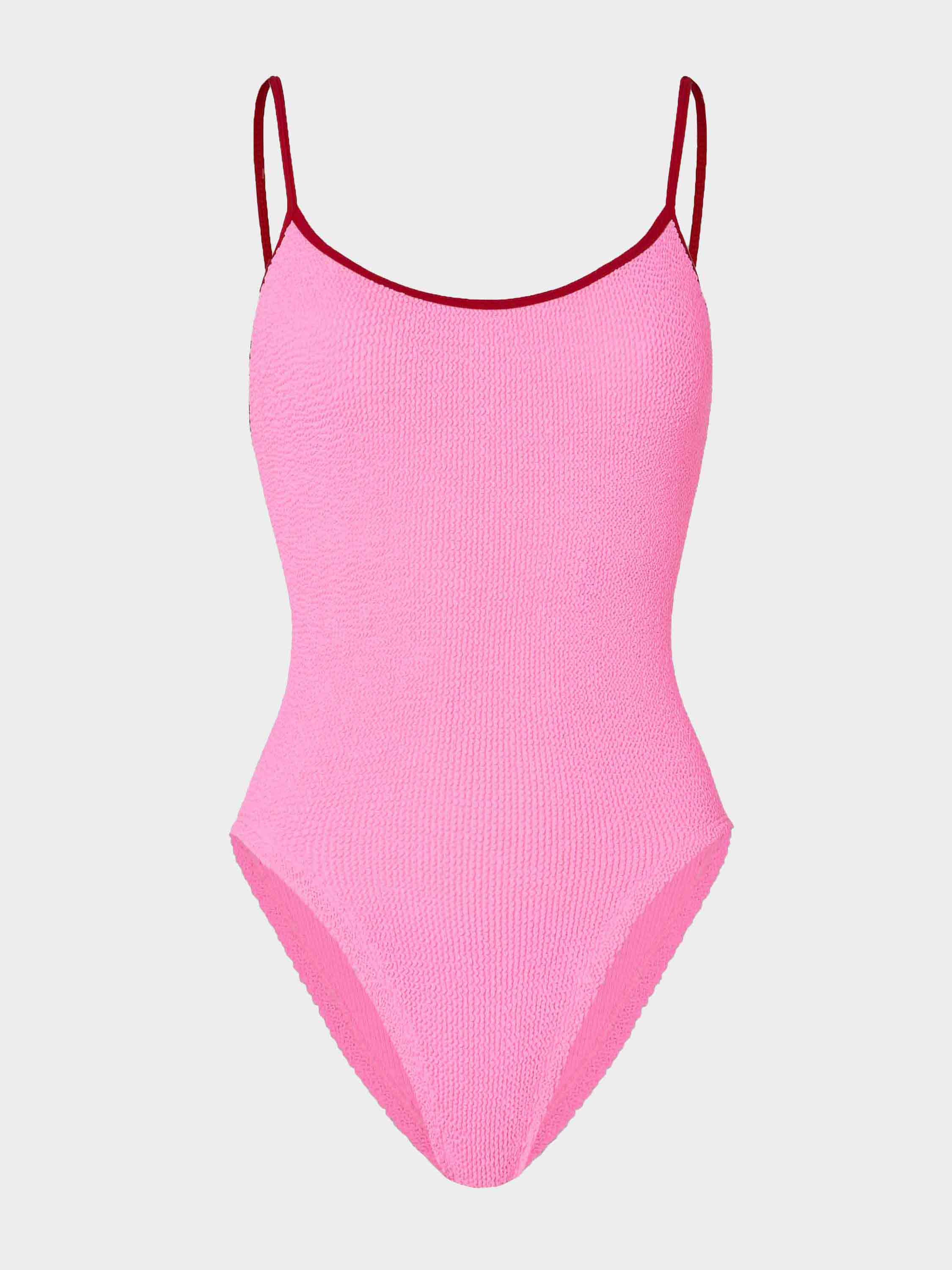 Pamela Swim Contrast - Bubblegum/Red