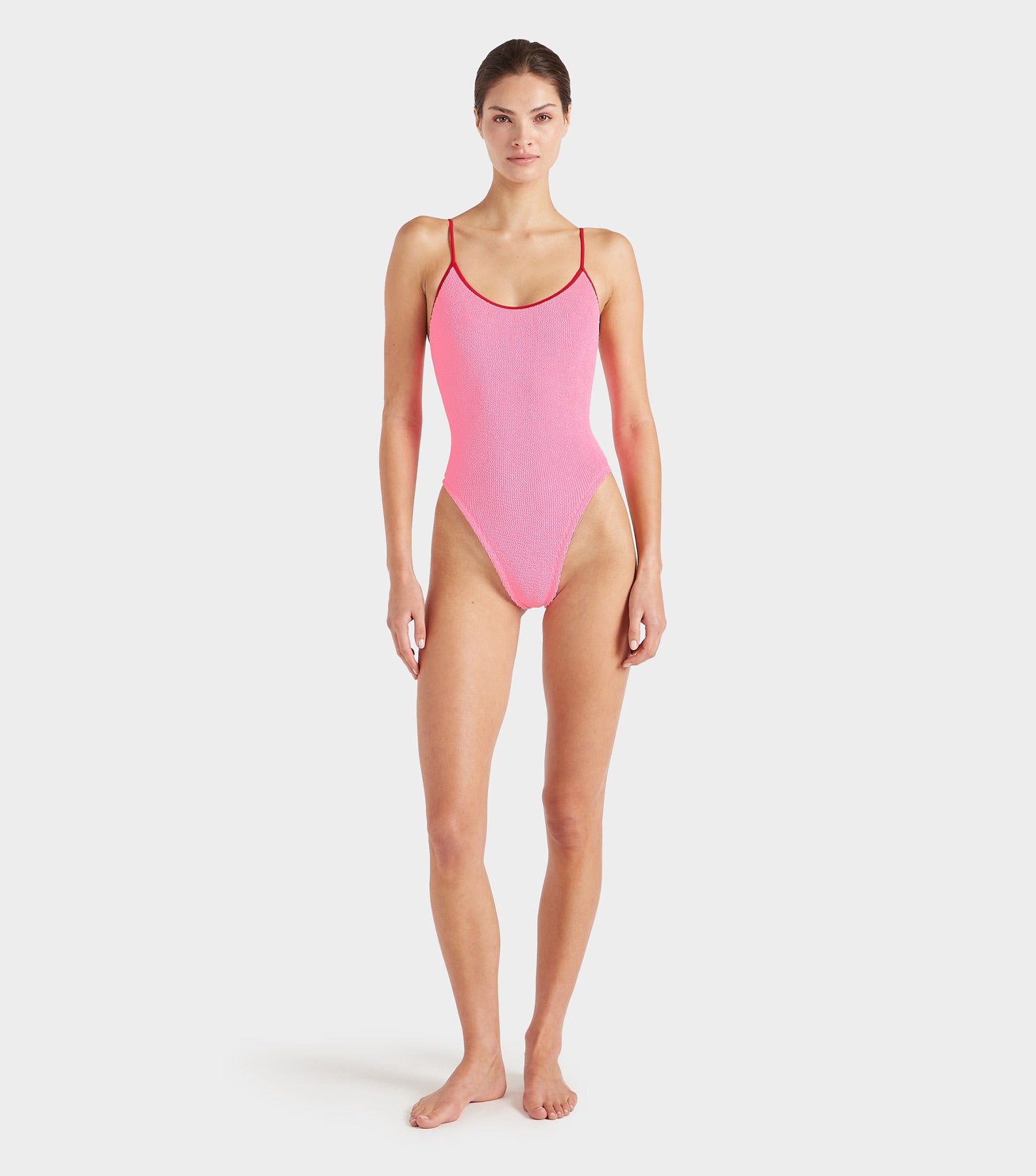 Pamela Swim Contrast - Bubblegum/Red