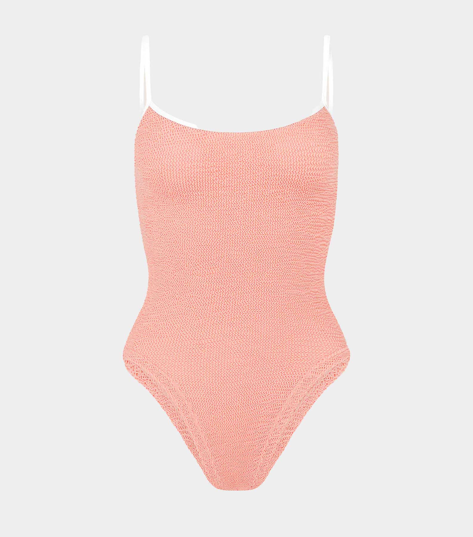 Pamela Swim Contrast - Peach/White